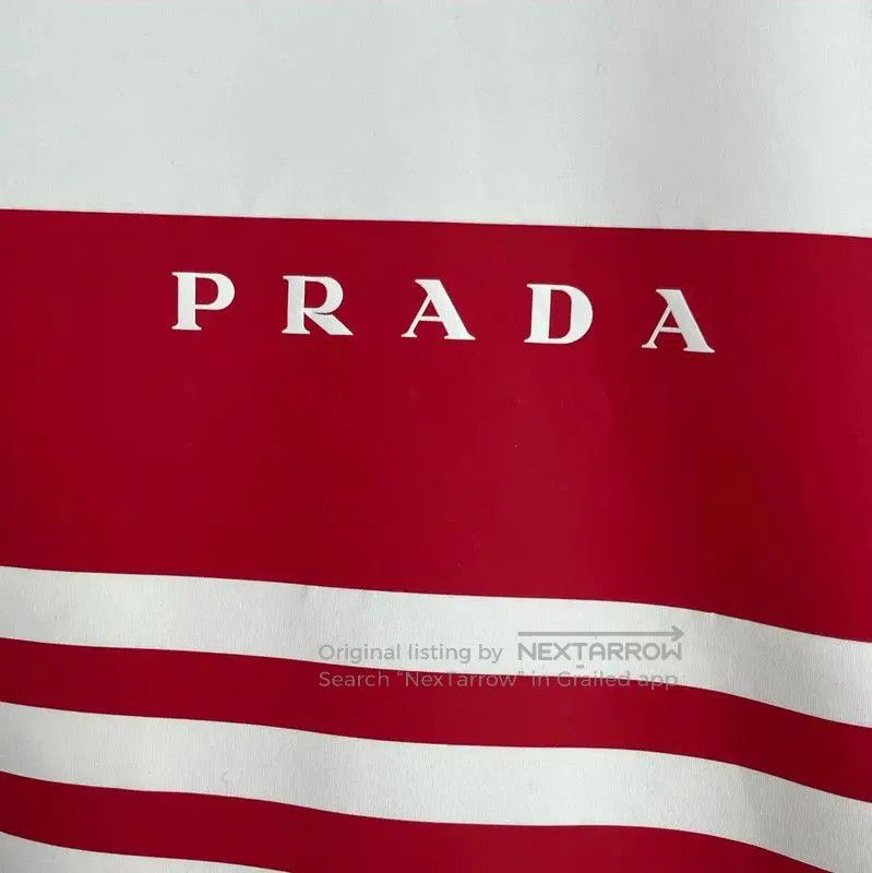 Prada Prada Red Stripe Hooded Jacket for Men. Size US XXL / EU 58 / 5 - 3 Thumbnail