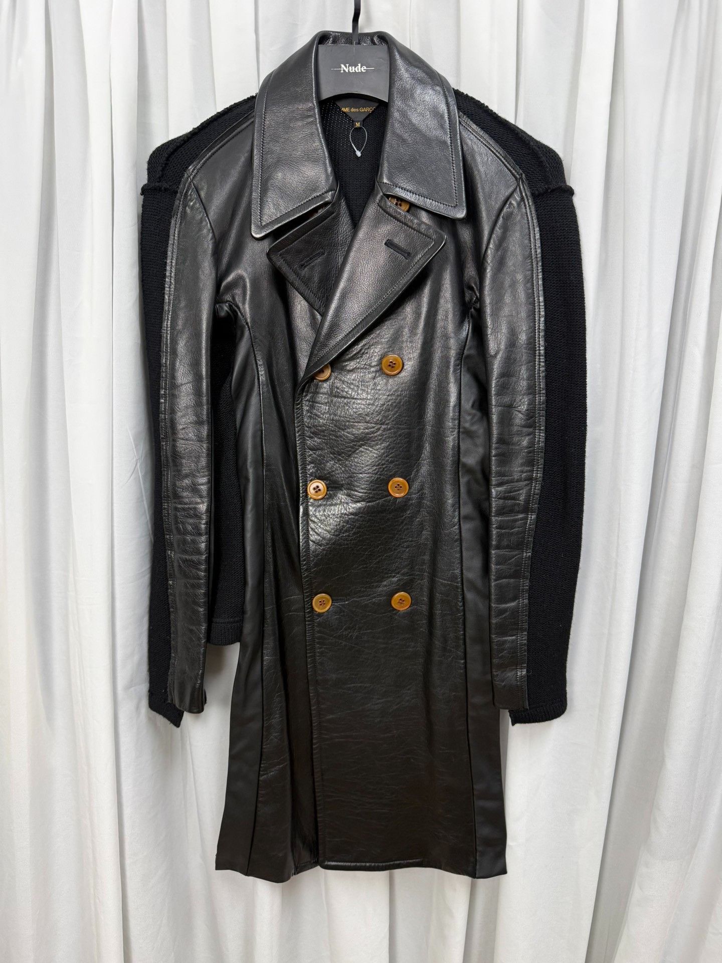 Comme des Garcons Comme des Garçons 02AW Leather Coat Size US M / EU 48-50 / 2 - 1 Thumbnail