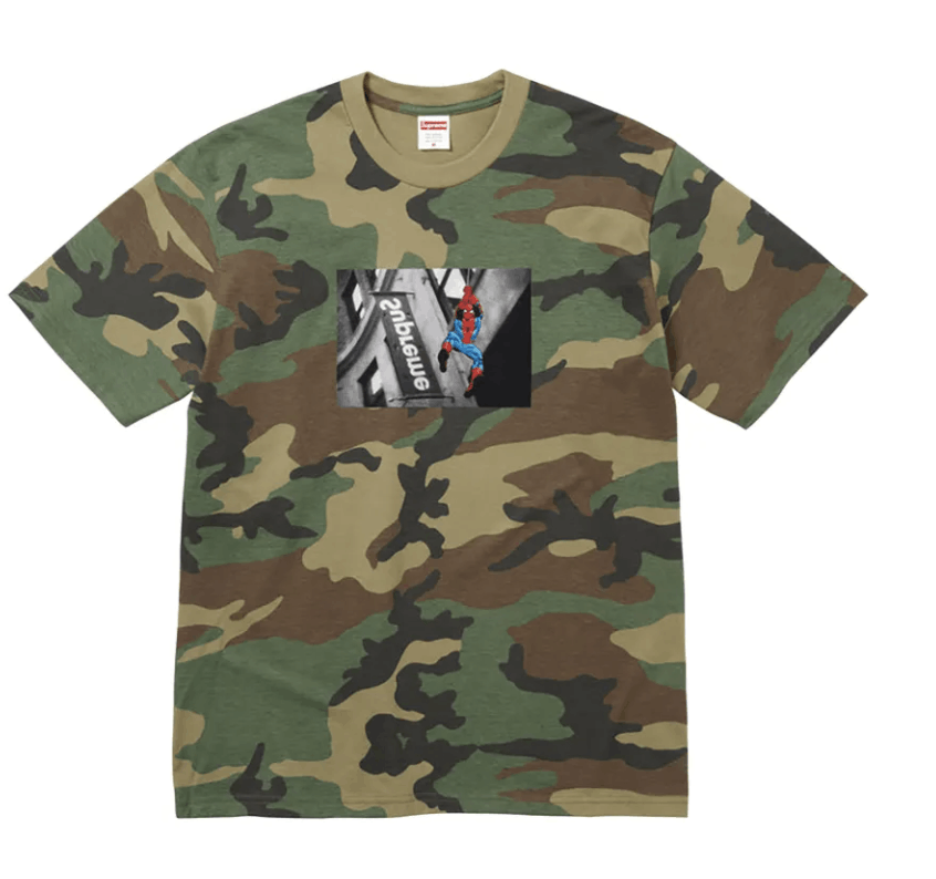 Supreme Spider-Man Tee Camo Size US XL / EU 56 / 4 - 1 Thumbnail