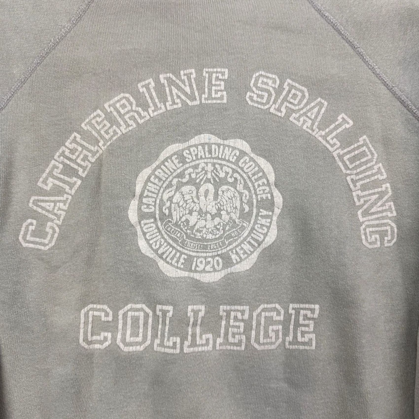 Spalding VINTAGE Catherine Spalding College Sweatshirt Adult M Beige College Mens Vintage 1960s Faded True vtg Size US M / EU 48-50 / 2 - 2 Thumbnail