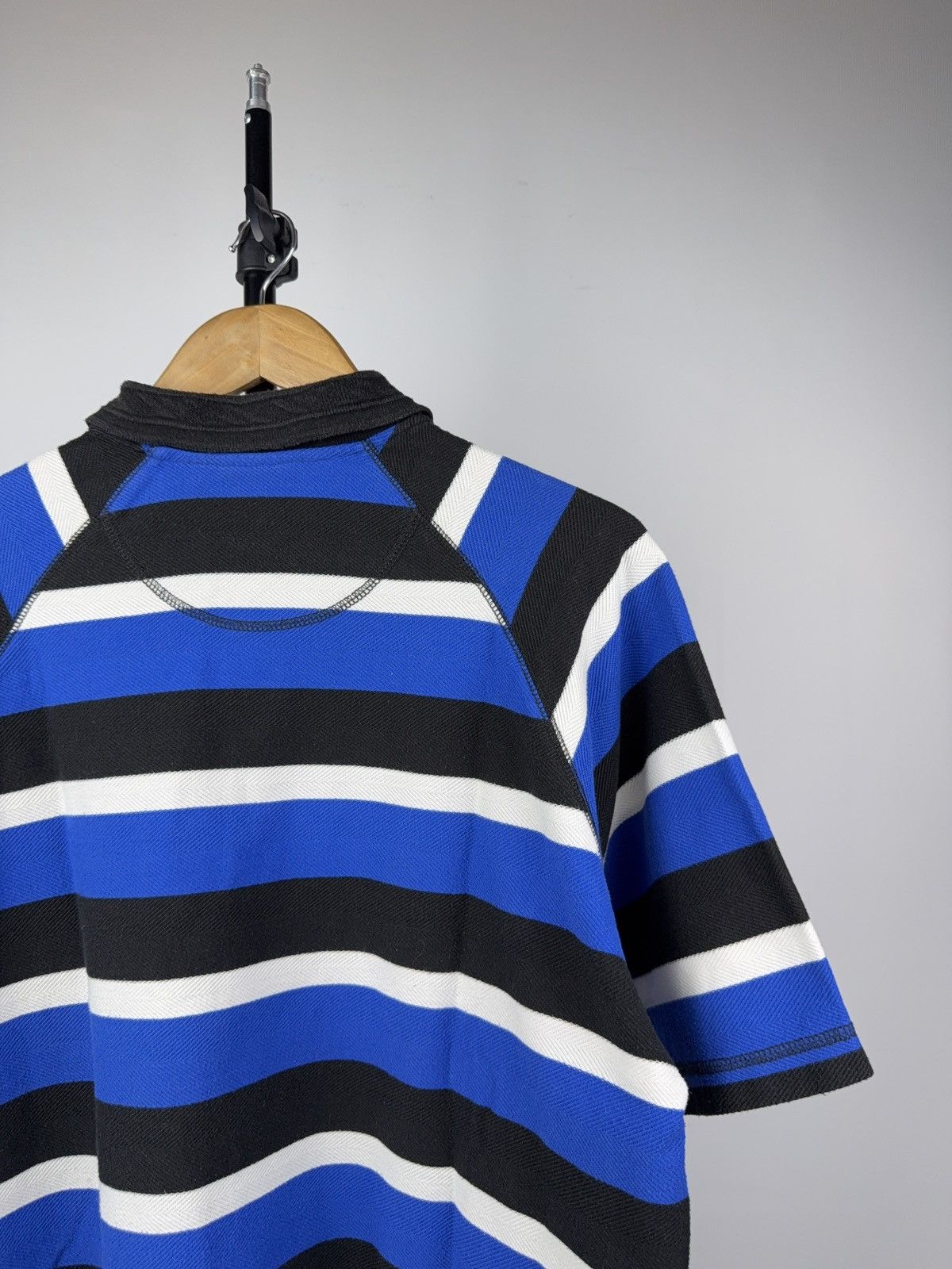 Adidas Vintage 90s Adidas Retro Multicolour striped Y2K Polos Size US L / EU 52-54 / 3 - 10 Thumbnail
