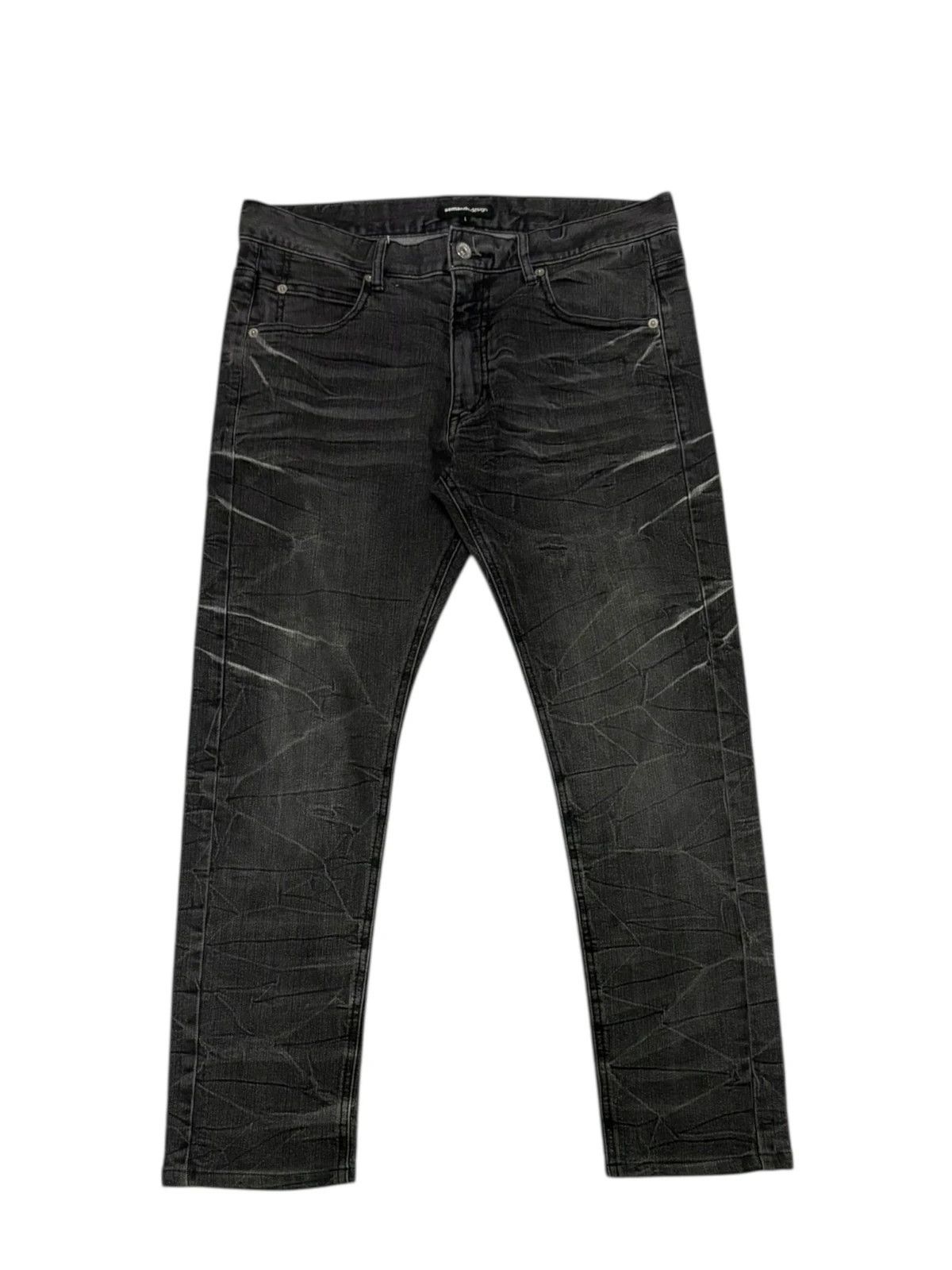 semanticdesign Japanese Brand black gradient claw mark denim jeans Size US 32 / EU 48 - 1 Thumbnail