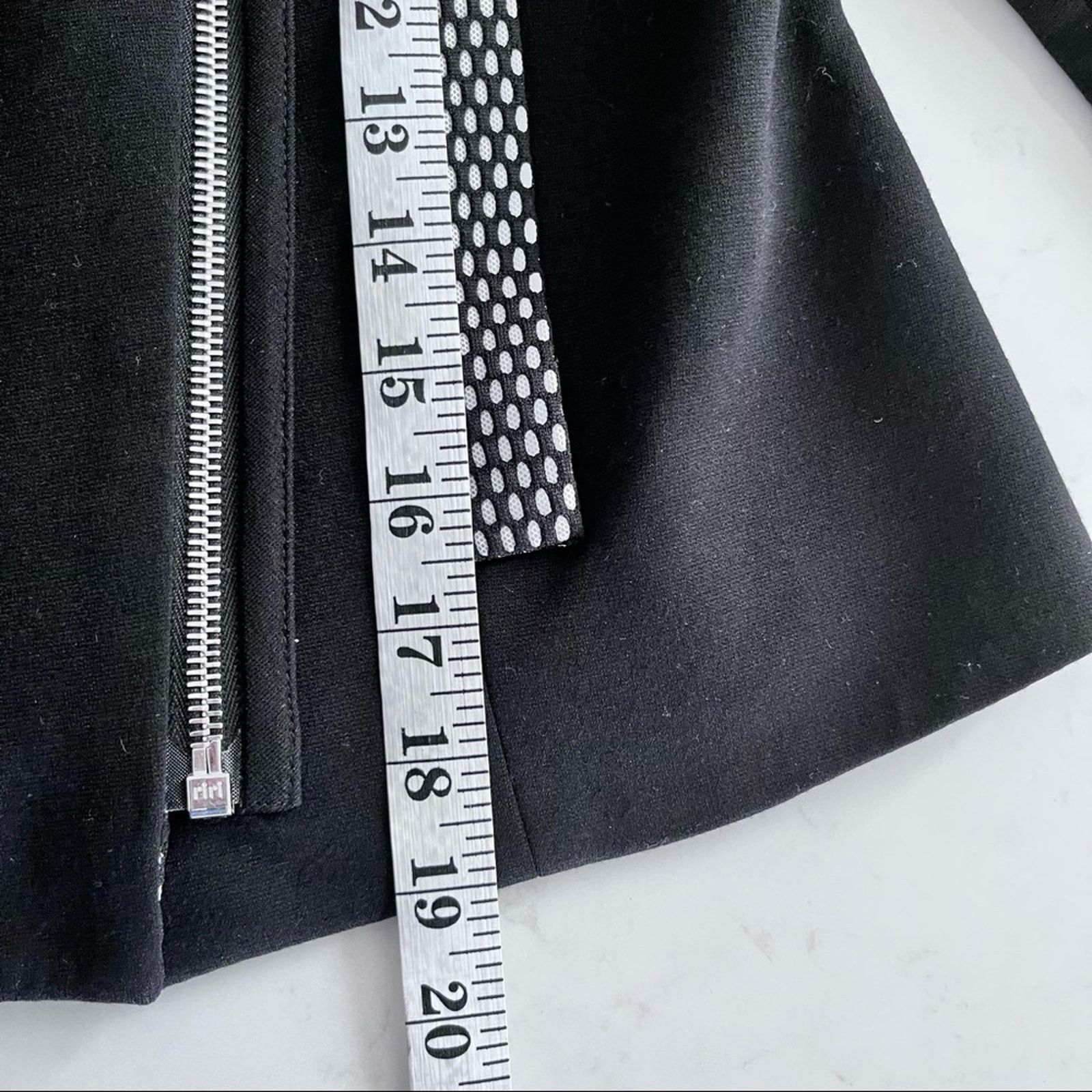 Anthropologie Yoana Baraschi black faux mesh trim motorcycle jacket XS Size XS / US 0-2 / IT 36-38 - 5 Thumbnail