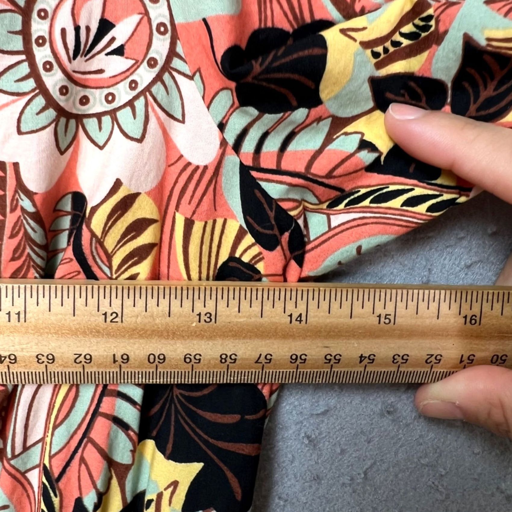 Anthropologie VINTAGE Maeve Anthropologie Maxi Dress Floral V-Neck Flutter Sleeve 2XS Orange Womens Size XXS / US 00 / IT 34 - 4 Thumbnail
