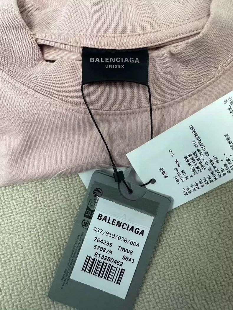 Balenciaga Balenciaga Monogrammed Crew Neck Pullover Short Sleeve Dro Size US M / EU 48-50 / 2 - 4 Thumbnail