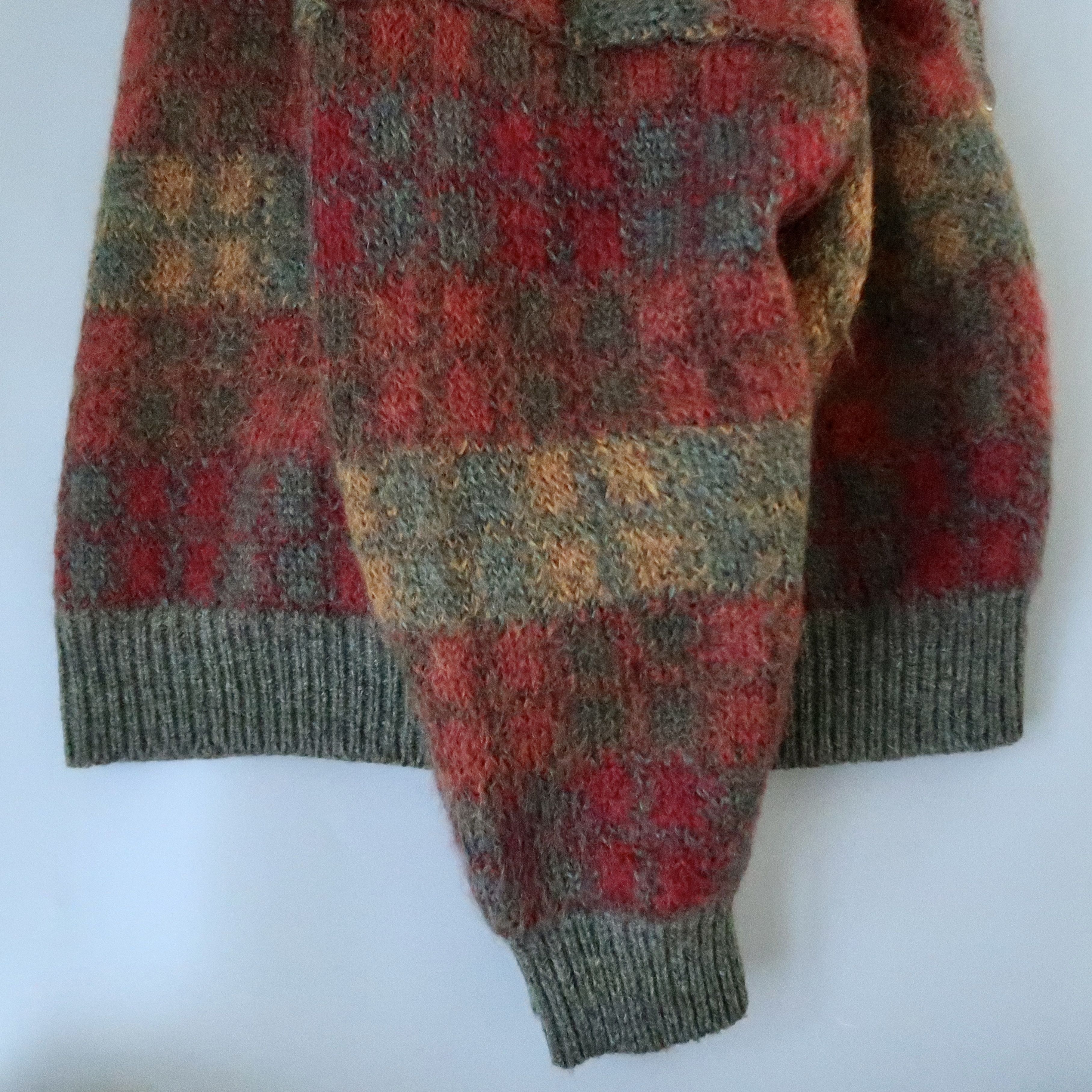 Vintage 1990s SUSAN BRISTOL nylon lined mohair-mix cardigan Size L / US 10 / IT 46 - 14 Thumbnail