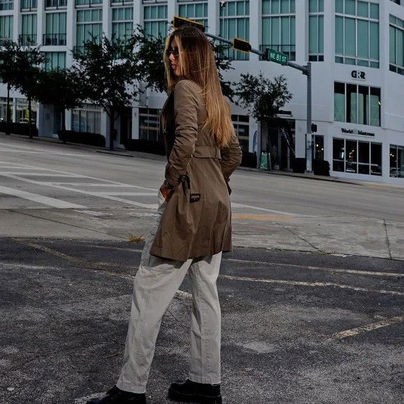 Benetton Trench Coat Women's. Raincoat.