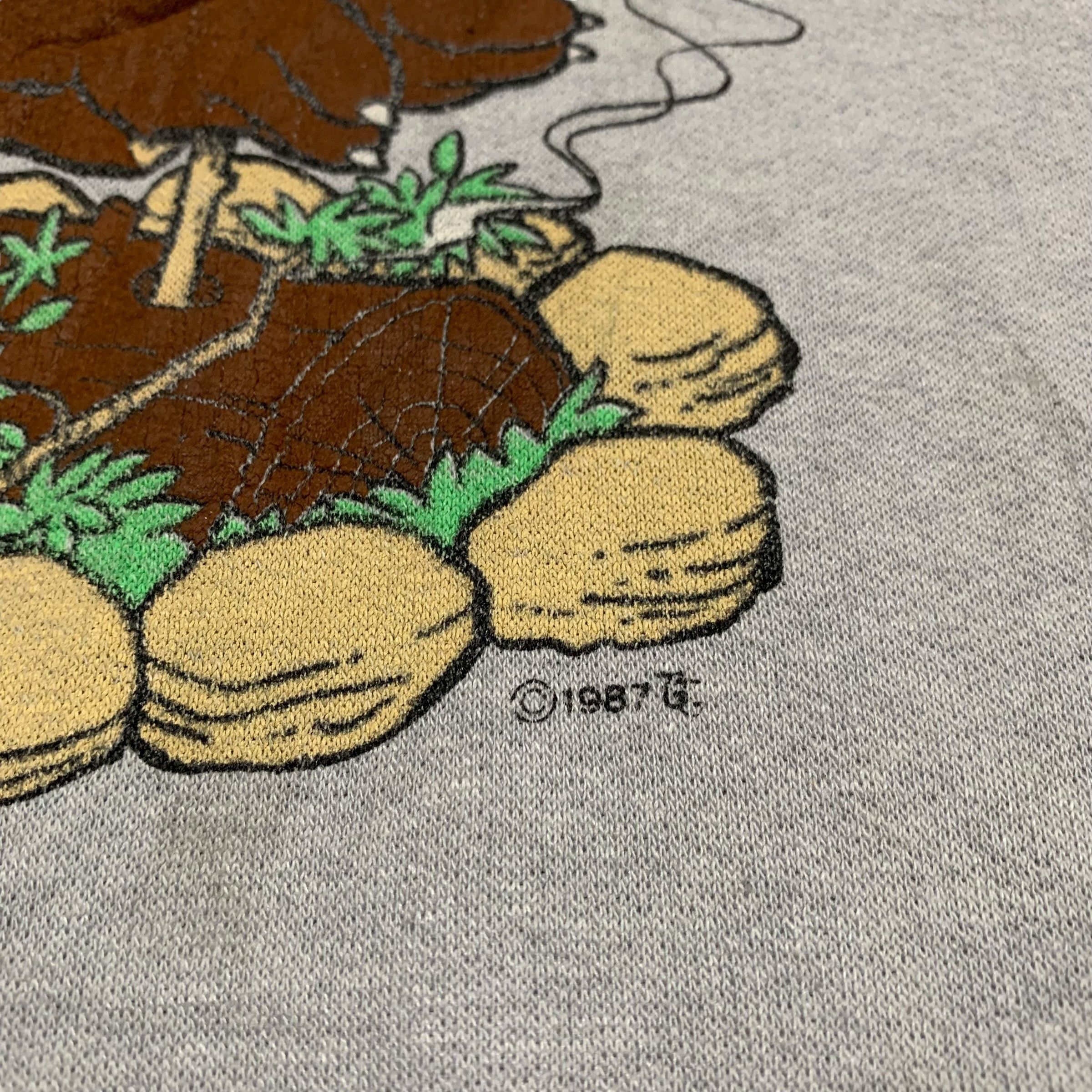 TEE JAYS Vintage 80s Thousand Trails Big Print Sweatshirt Size US L / EU 52-54 / 3 - 5 Thumbnail