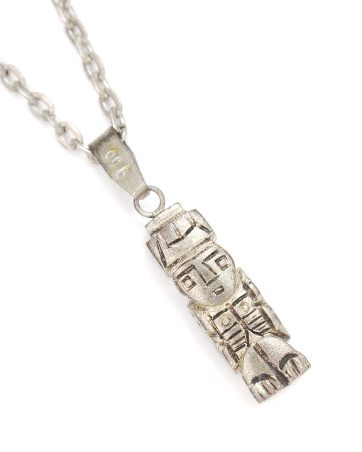Vintage 1990S PERUVIAN TIAHUANACO "MONOLITO" TOTEM PENDANT NECKLACE Size ONE SIZE - 3 Thumbnail