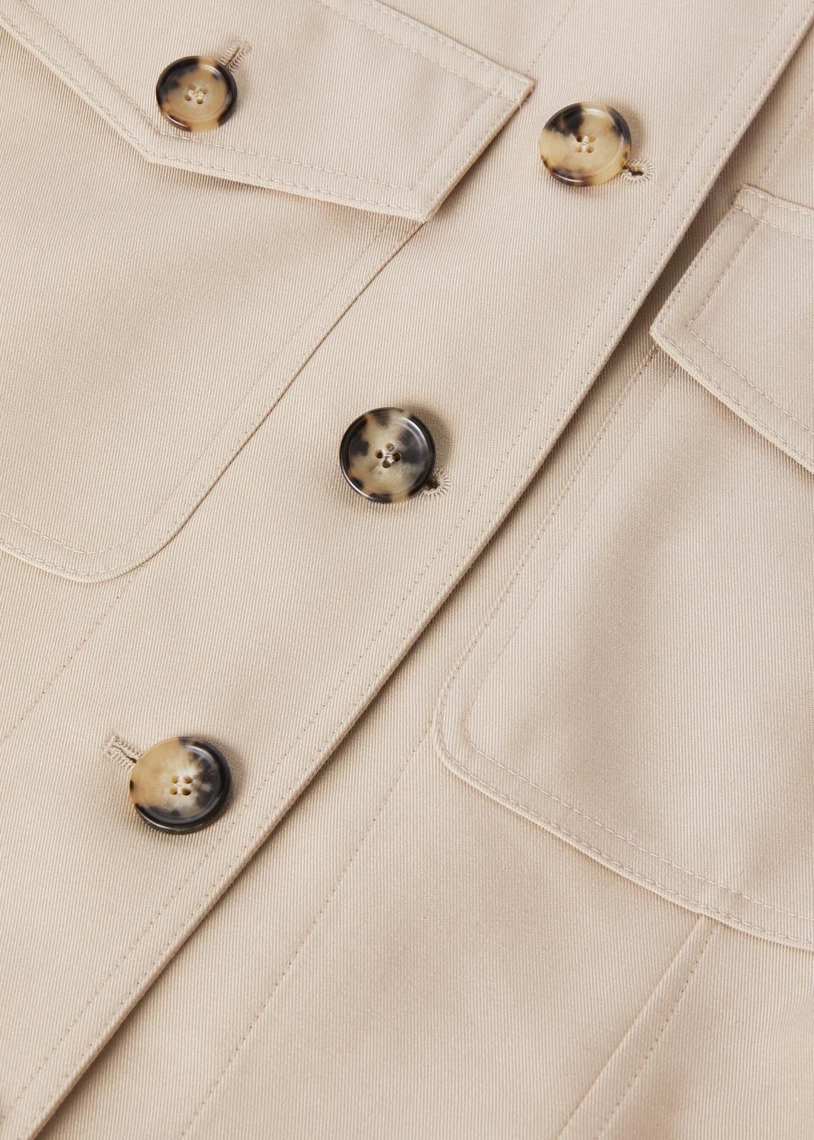 Loro Piana o1srvl11e0725 FAO0524 Cotton & Silk Short Jacket in Beige Size XS / US 0-2 / IT 36-38 - 3 Thumbnail