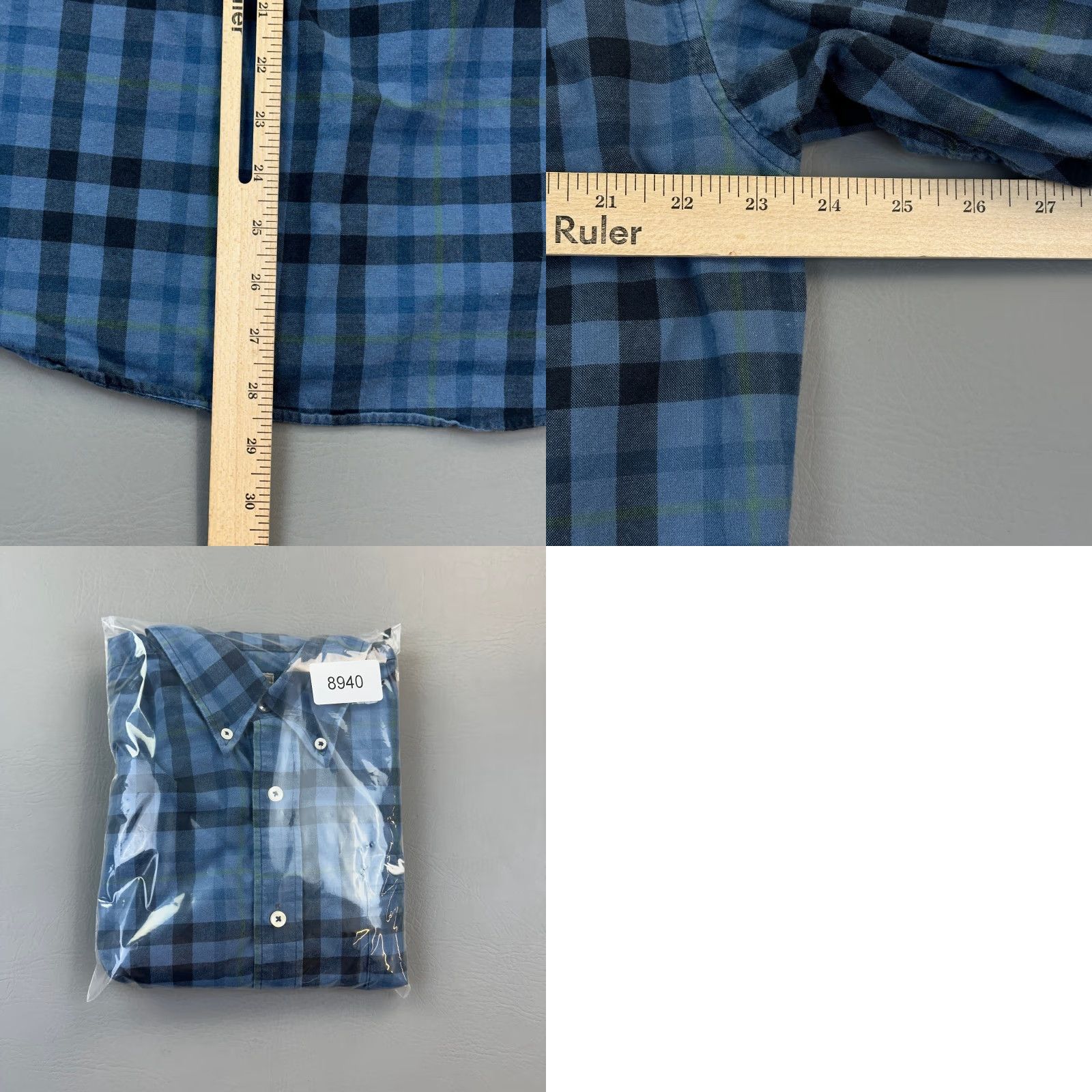 Vintage Southern Marsh Shirt Mens Medium Blue Plaid Long Sleeve Button-Down Preppy Shirt Size US M / EU 48-50 / 2 - 9 Thumbnail