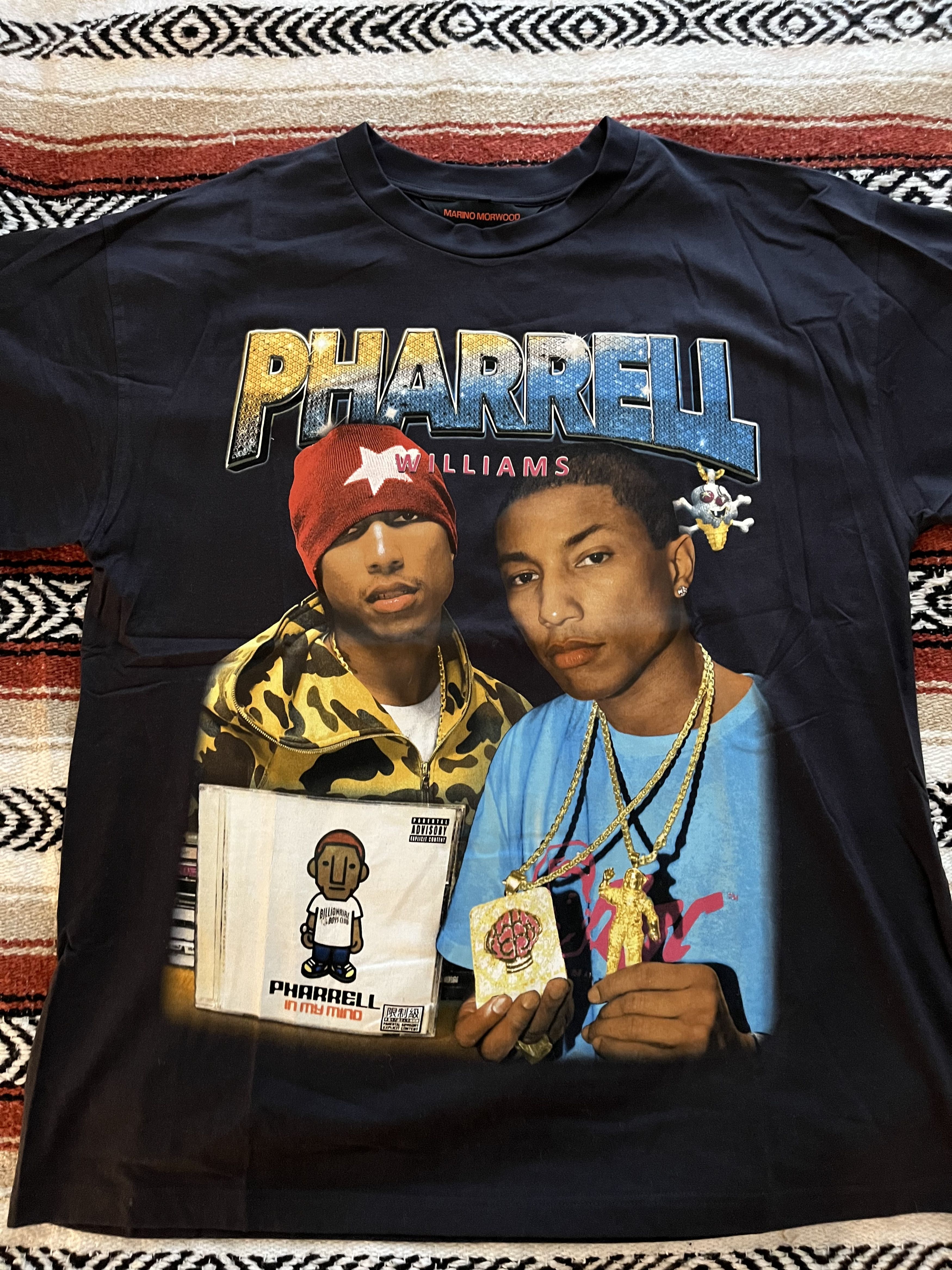 Marino Morwood Marino Morwood x Pharrell Williams Tee – Black (XXL) Size US XXL / EU 58 / 5 - 1 Thumbnail