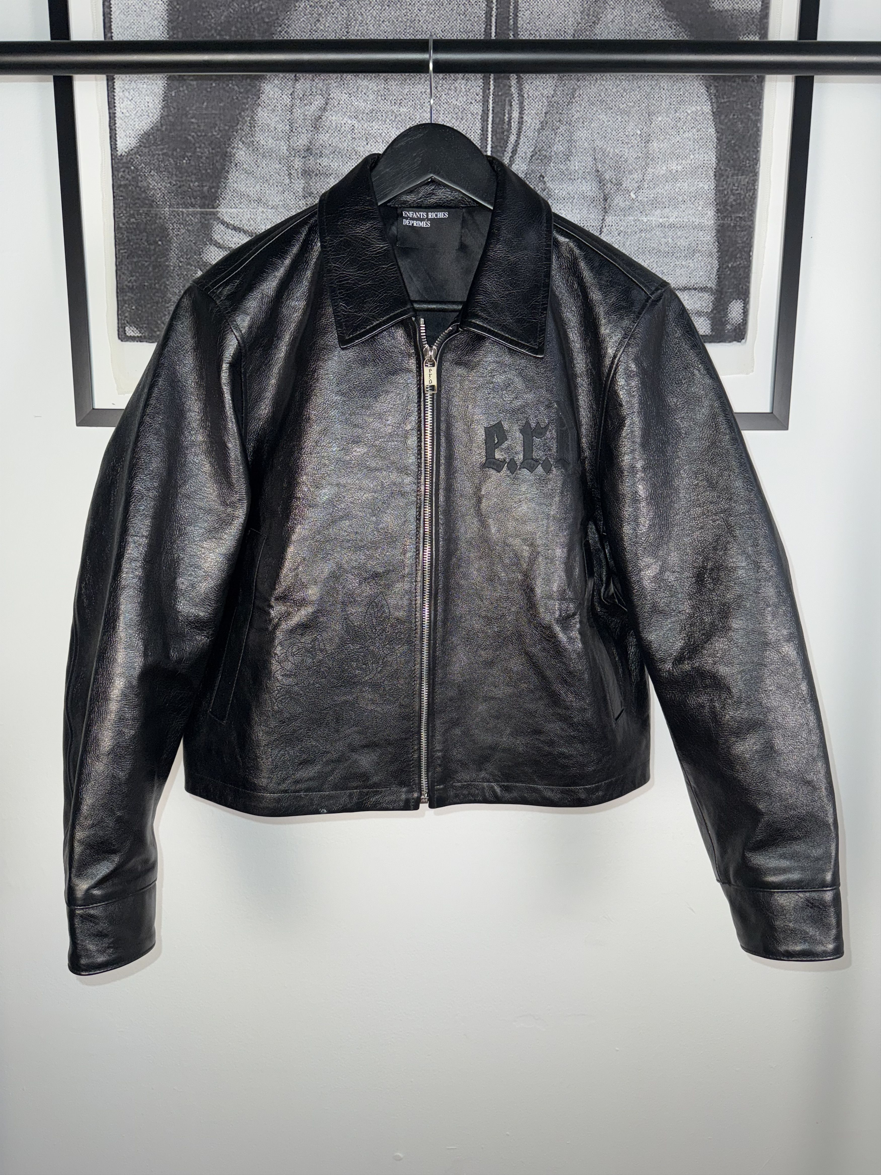 Enfants Riches Deprimes 🥀ERD GRAIL🥀 ROSES EN CUIR EDITION NOIRE SILK LINED JACKET Size US L / EU 52-54 / 3 - 7 Thumbnail