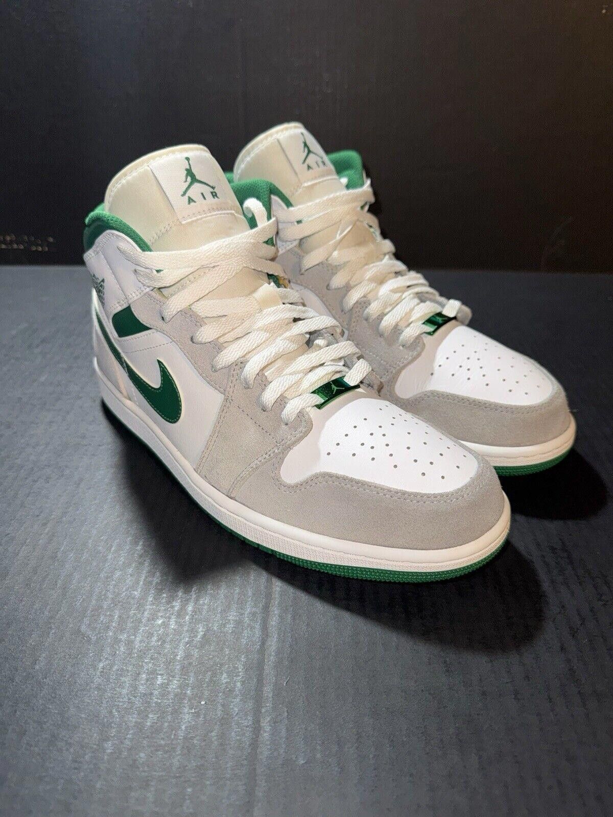 Jordan Brand Nike Air Jordan 1 Mid SE Grey Pine Green DC7294-103 - Sz 10 Size US 10 / EU 43 - 2 Thumbnail