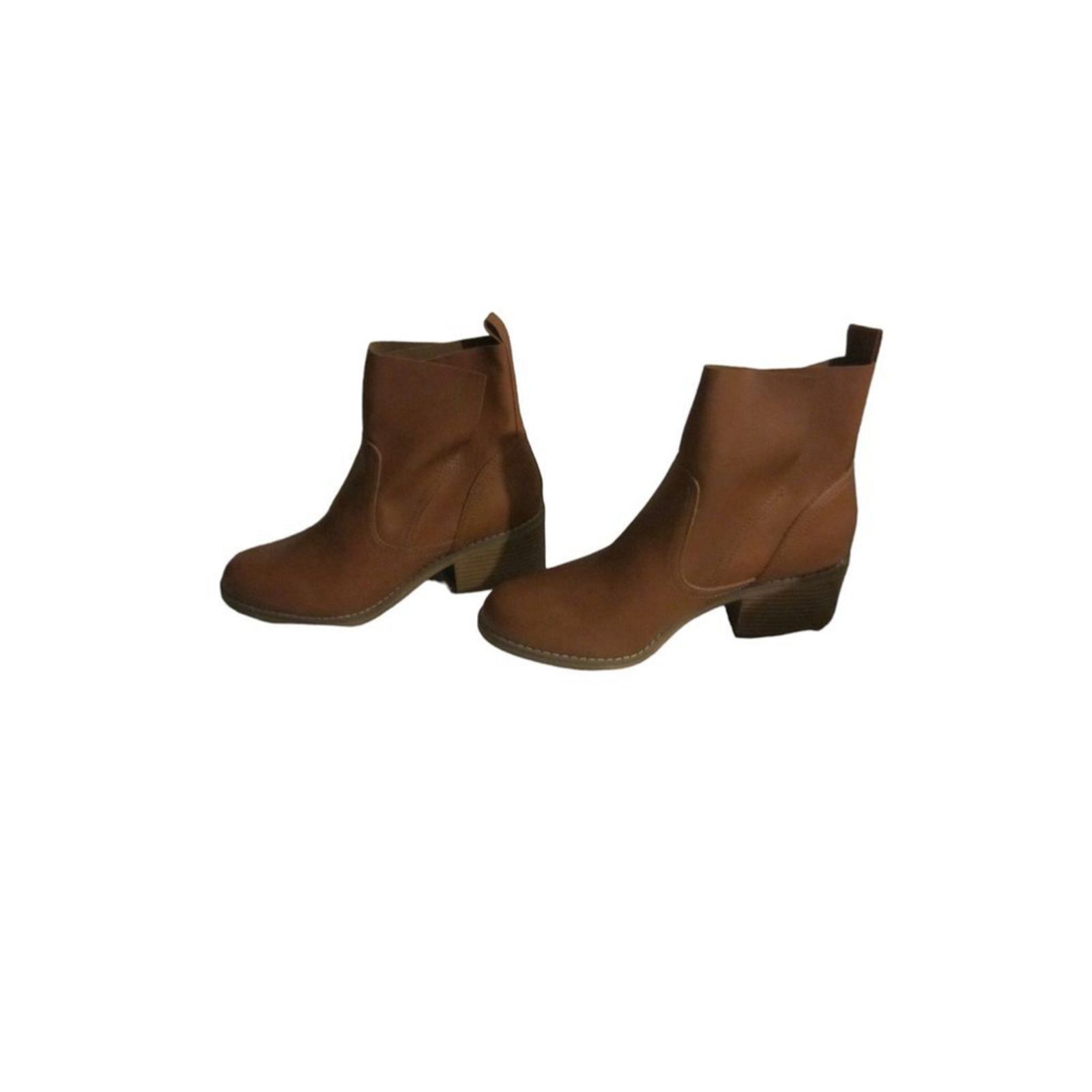 Mossimo Classic Brown Ankle Boots Block Heel Mossimo Size 10 Size US 10 / IT 40 - 3 Thumbnail