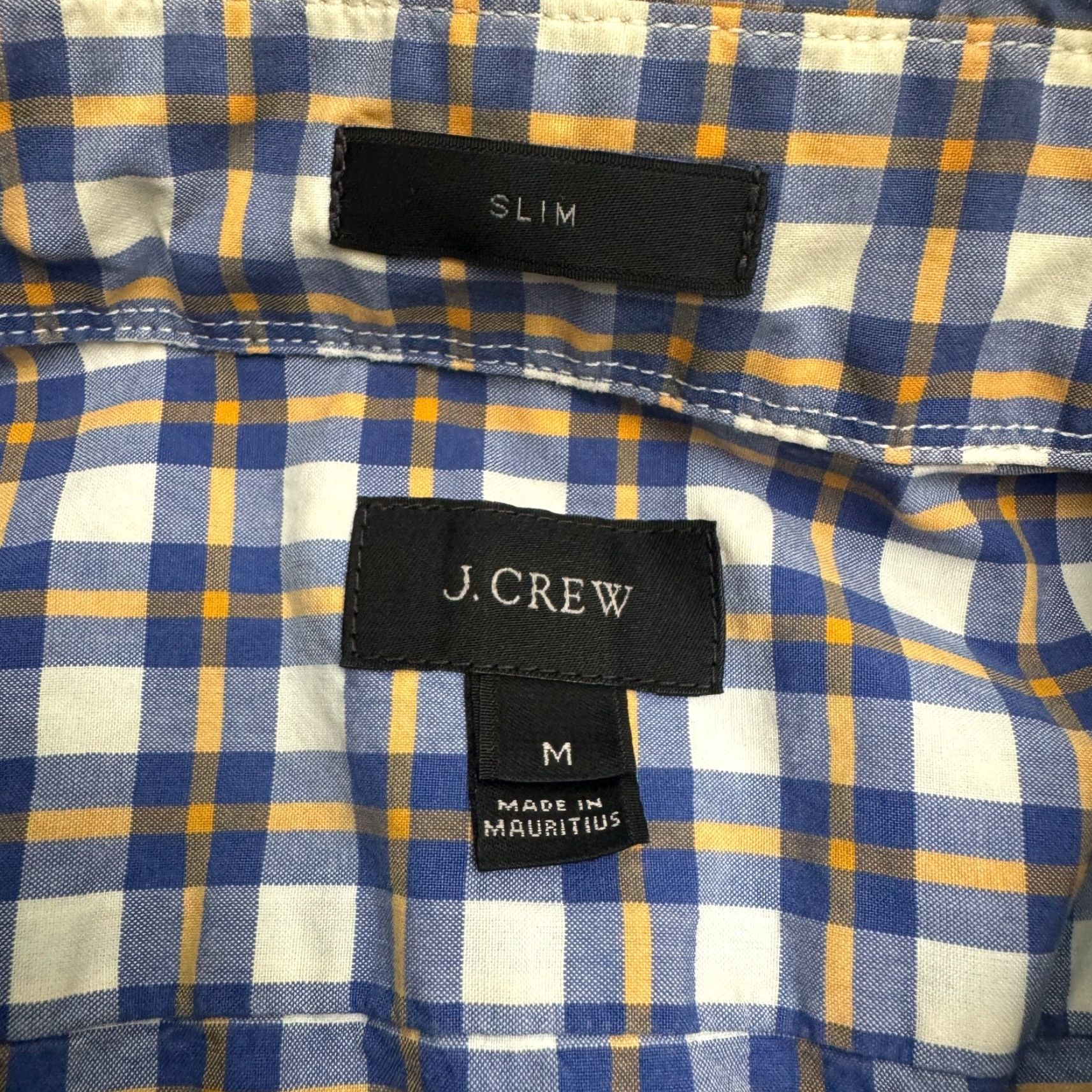J.Crew J.Crew Slim Fit Button Down Shirt Mens M Blue Orange Plaid Cotton Casual Size US M / EU 48-50 / 2 - 7 Thumbnail
