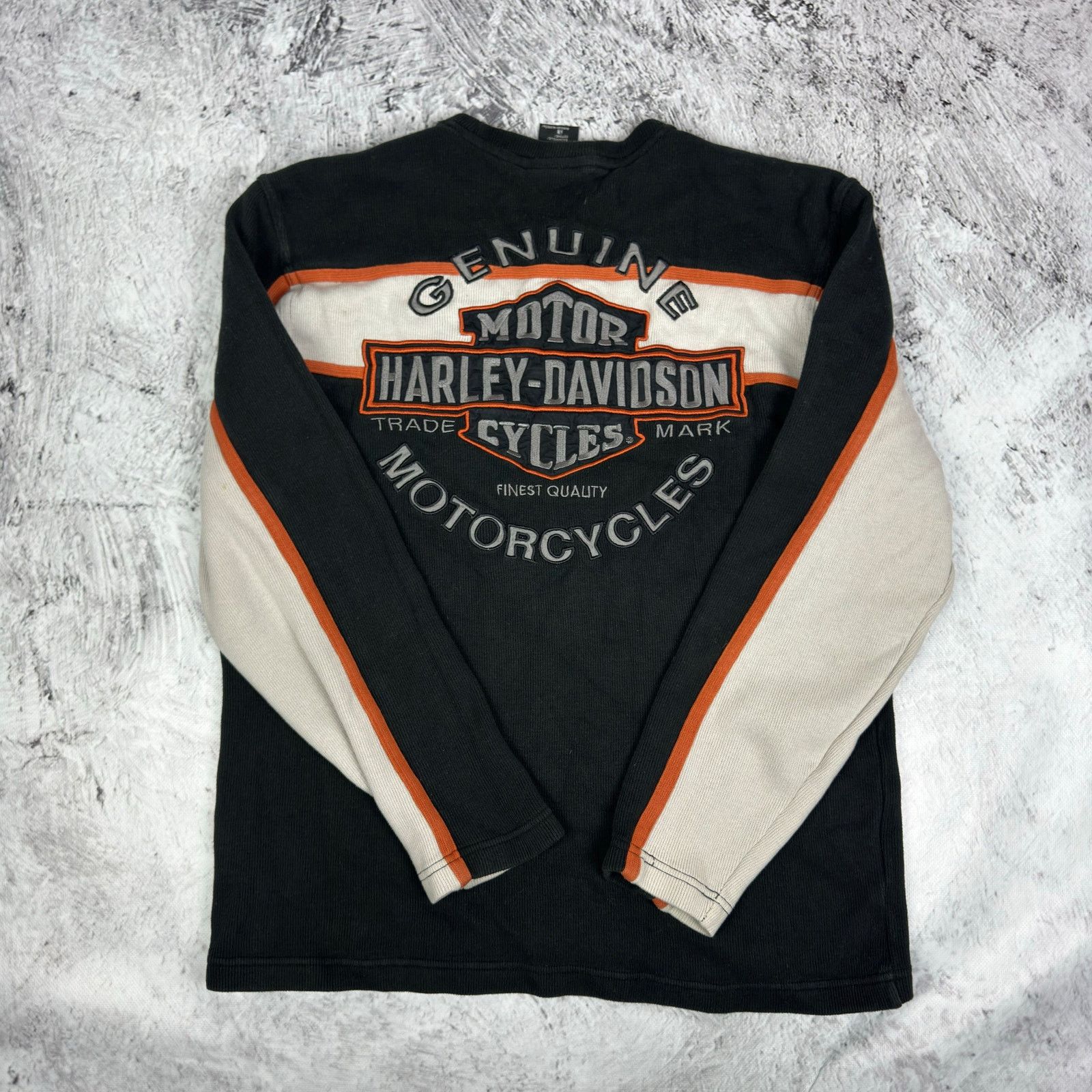 Harley Davidson VTG Harley-Davidson Men's Black Cotton Pullover Sweatshirt S Size US S / EU 44-46 / 1 - 2 Thumbnail