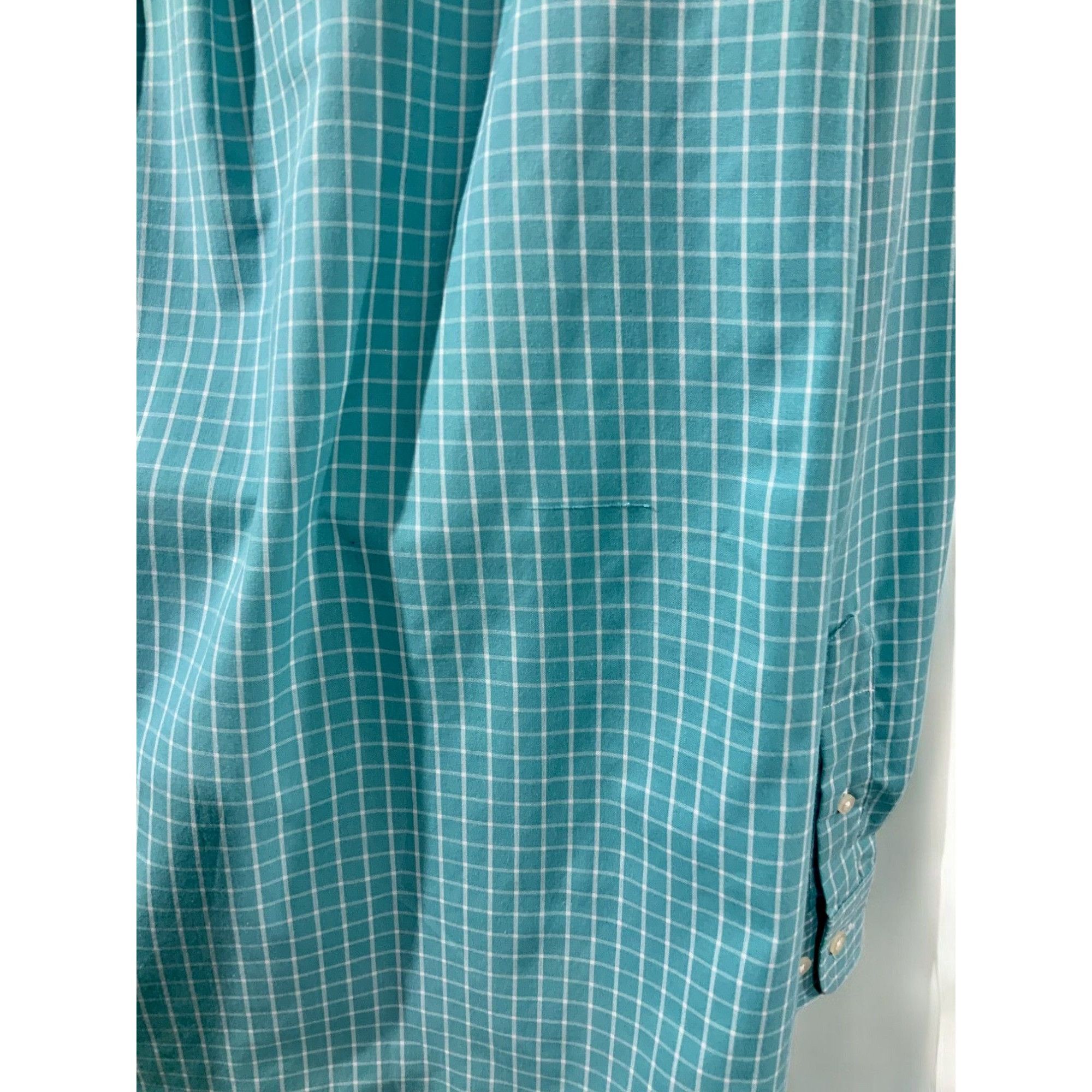 Saddlebred Saddlebred Classic Fit Turquoise Checkered Shirt NEW XL Size US XL / EU 56 / 4 - 6 Thumbnail