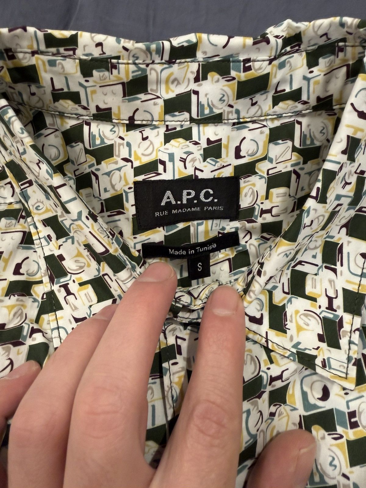 A.P.C. APC Short Sleeve Button Down Size US S / EU 44-46 / 1 - 3 Thumbnail
