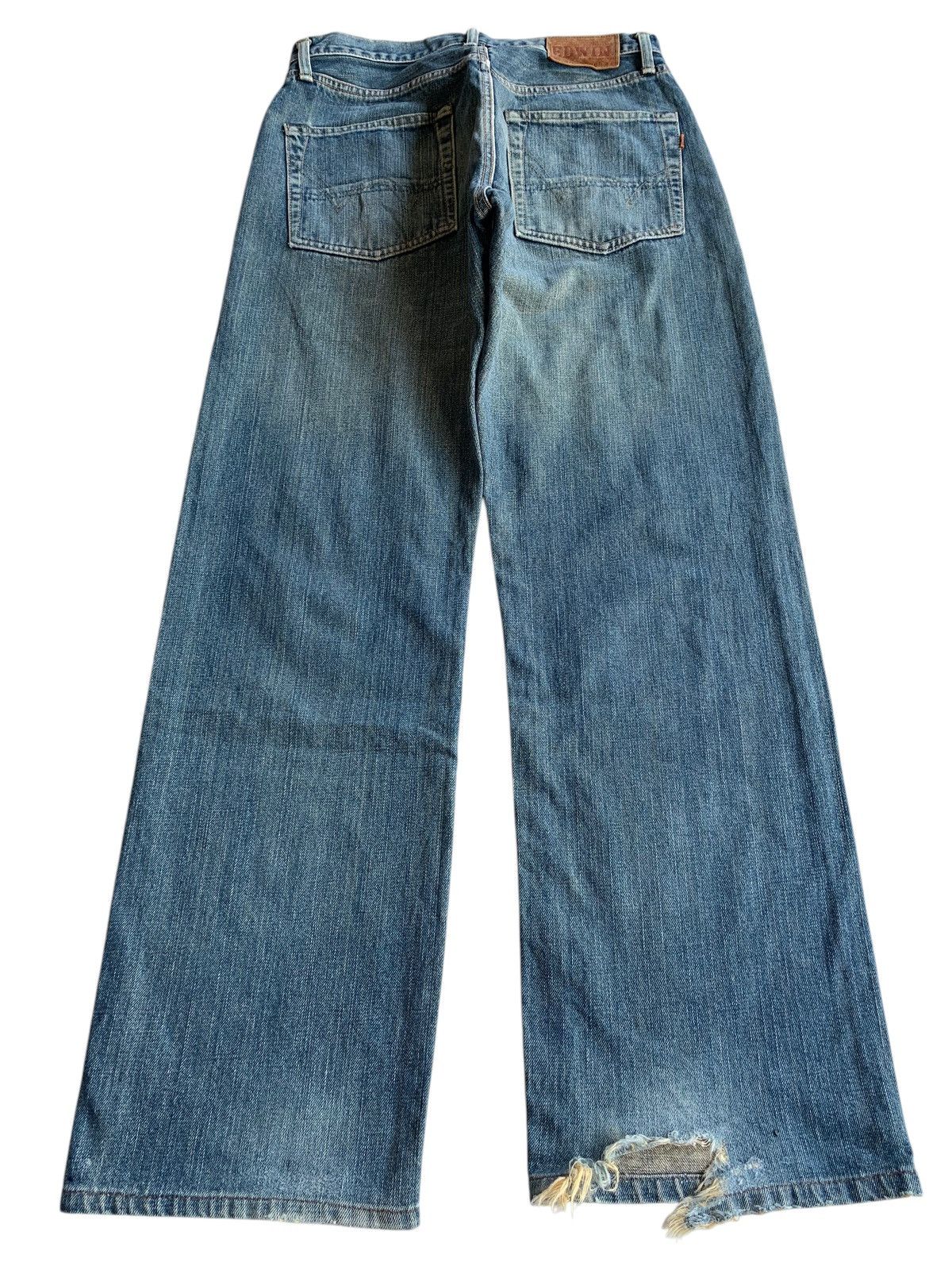 Edwin × Kapital × Vintage VINTAGE EDWIN 505 SELVEDGE RUSTY DISTRESSED DENIM Size US 30 / EU 46 - 4 Thumbnail