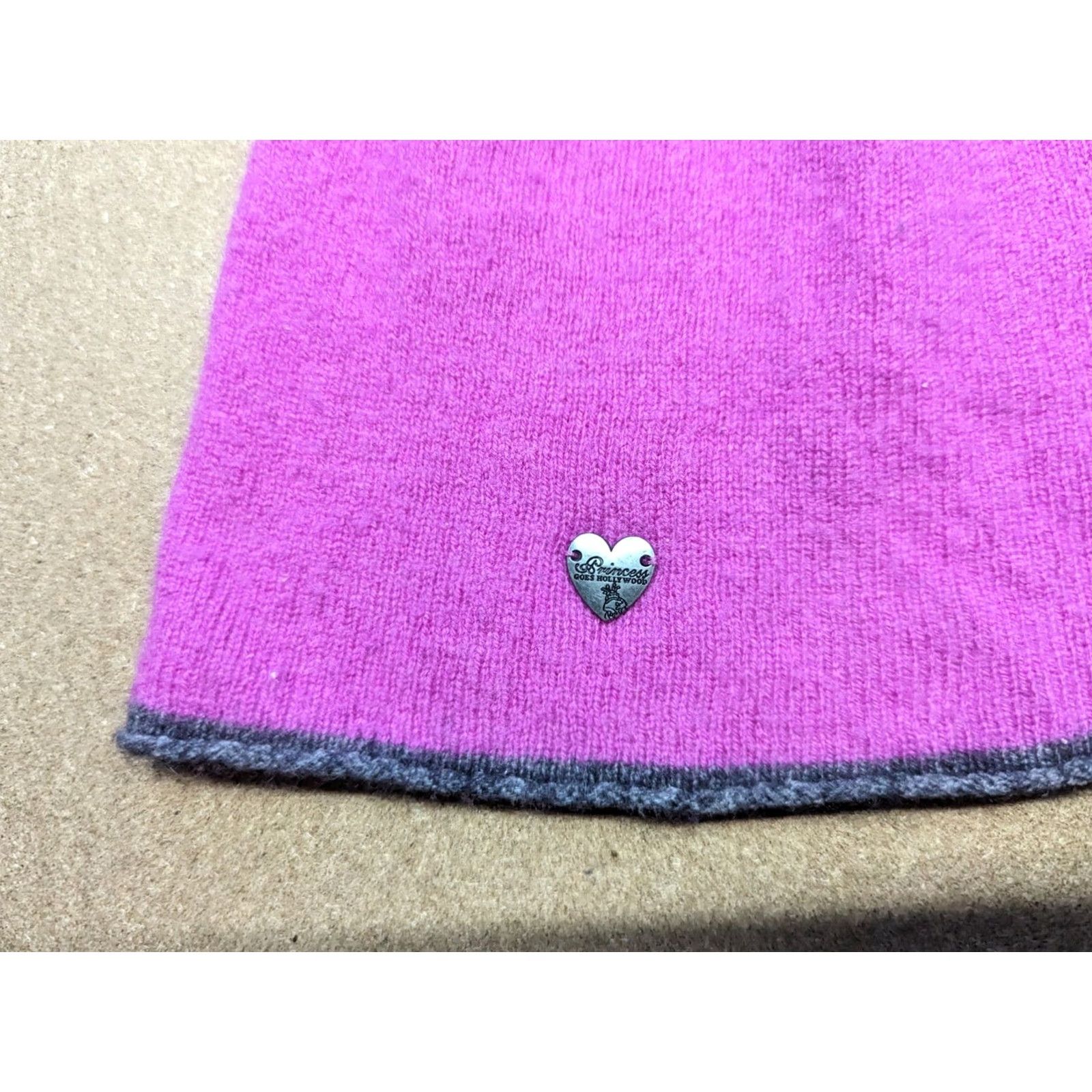 Pinko Princess Goes Hollywood Beanie Hat Wool / Cashmere Pink Womens XS-S Ladies Beanie Hat Womens Winter Hat Beanie Size ONE SIZE - 2 Thumbnail