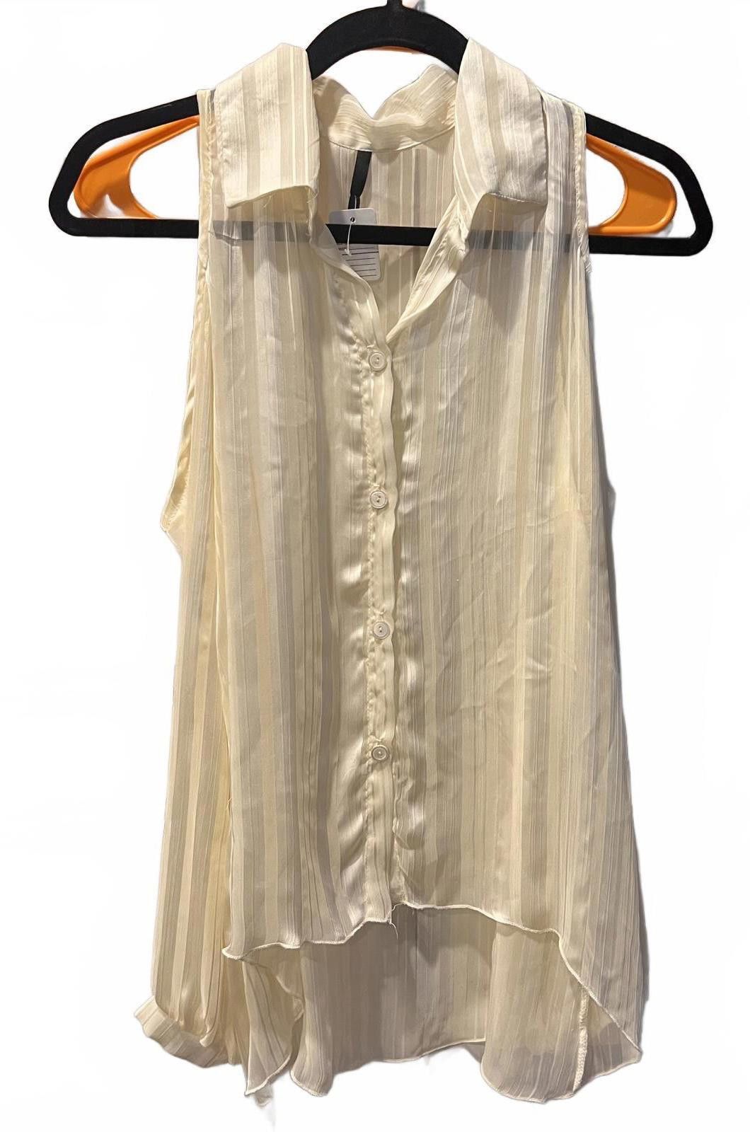 Unknown London Sheer Button-Up Blouse Size S / US 4 / IT 40 - 1 Thumbnail