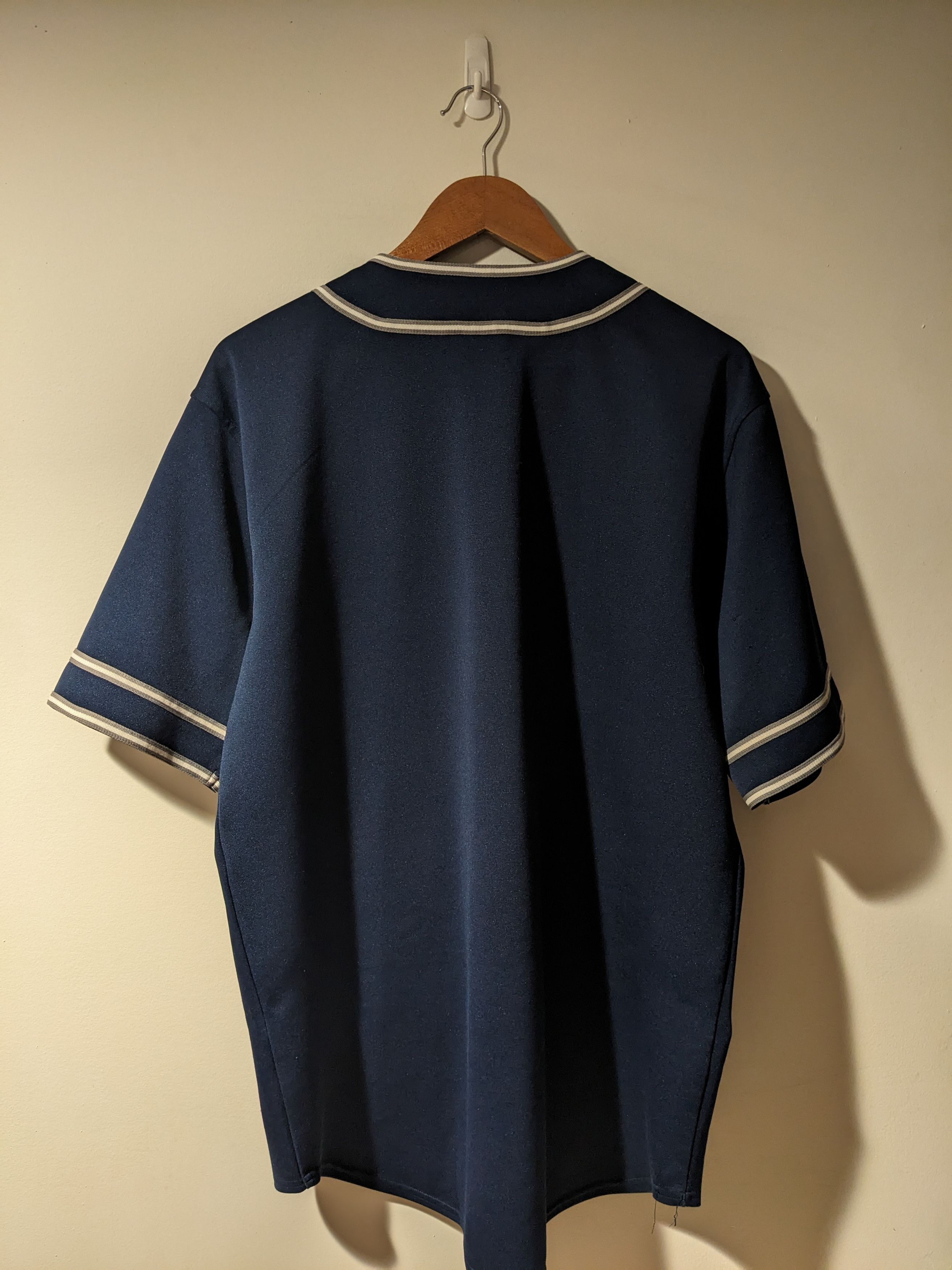 MLB × New York Yankees × Vintage Vintage 90s New York Yankees MLB Baseball Blue Large Jersey Size US L / EU 52-54 / 3 - 5 Thumbnail