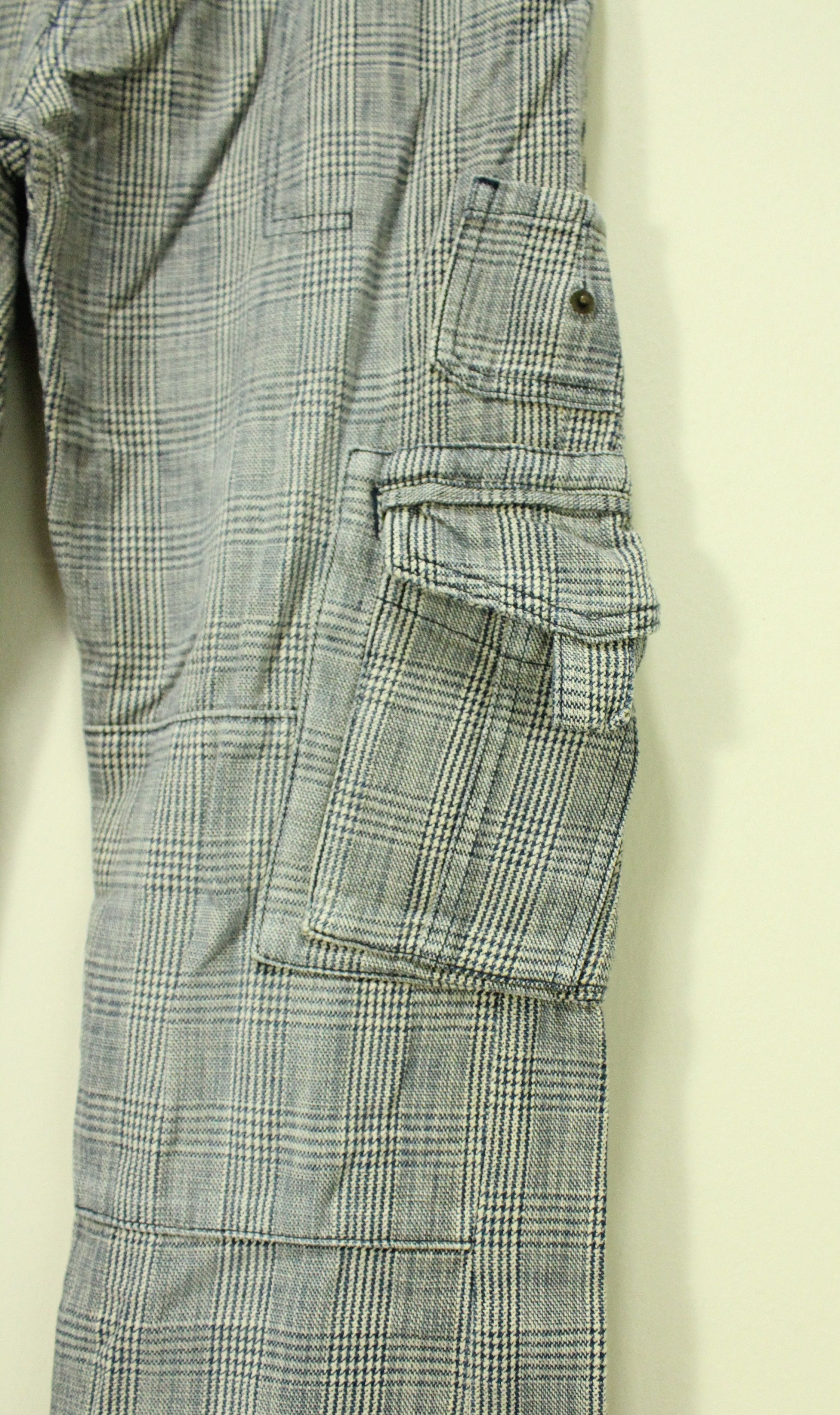 semanticdesign SEMANTIC DESIGN Pants Tactical Cargos Plaid Woven Rare Size US 31 - 7 Thumbnail