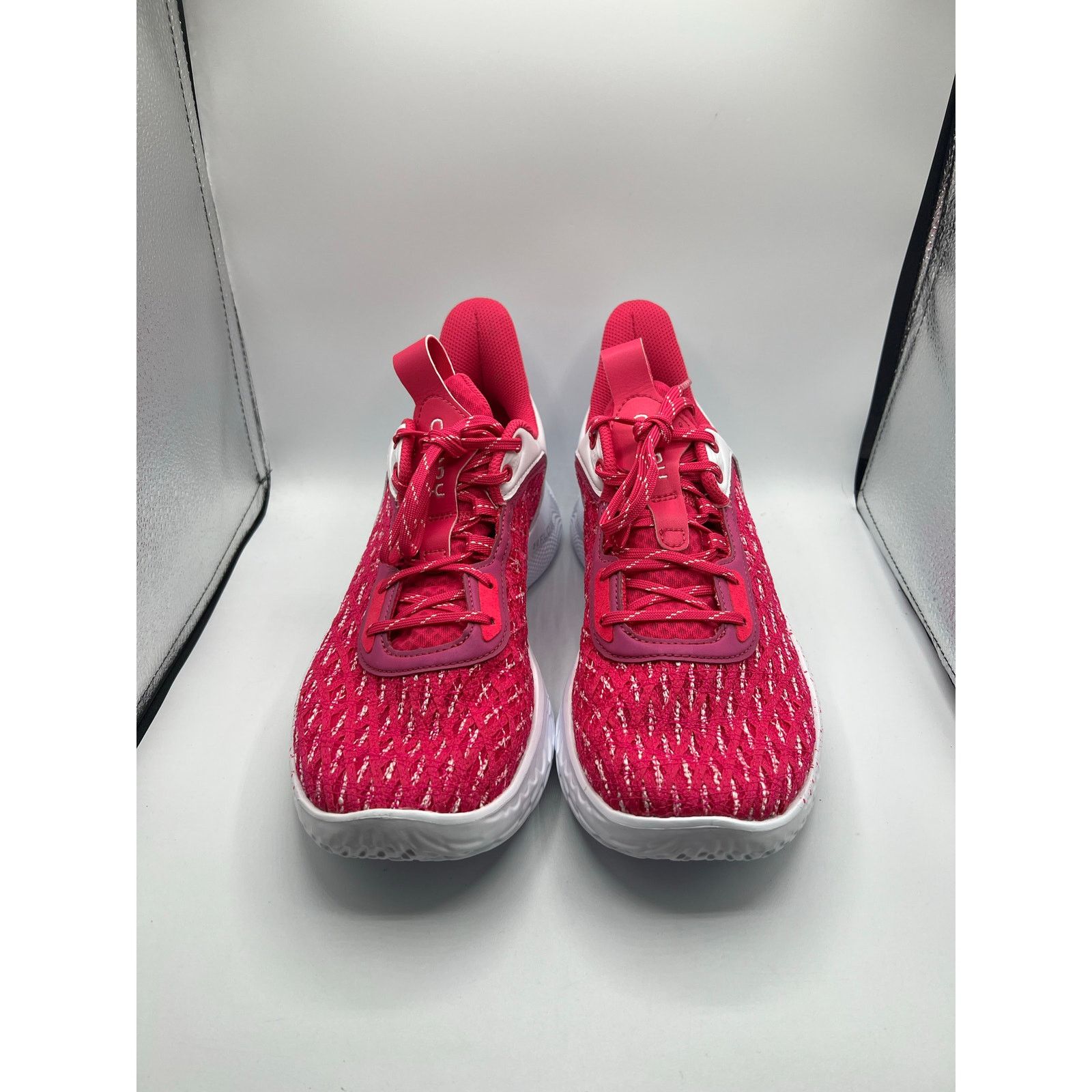 Under Armour Curry Brand Curry Flow 9 Team “While Tropic Pink” Size US 10 / EU 43 - 2 Thumbnail