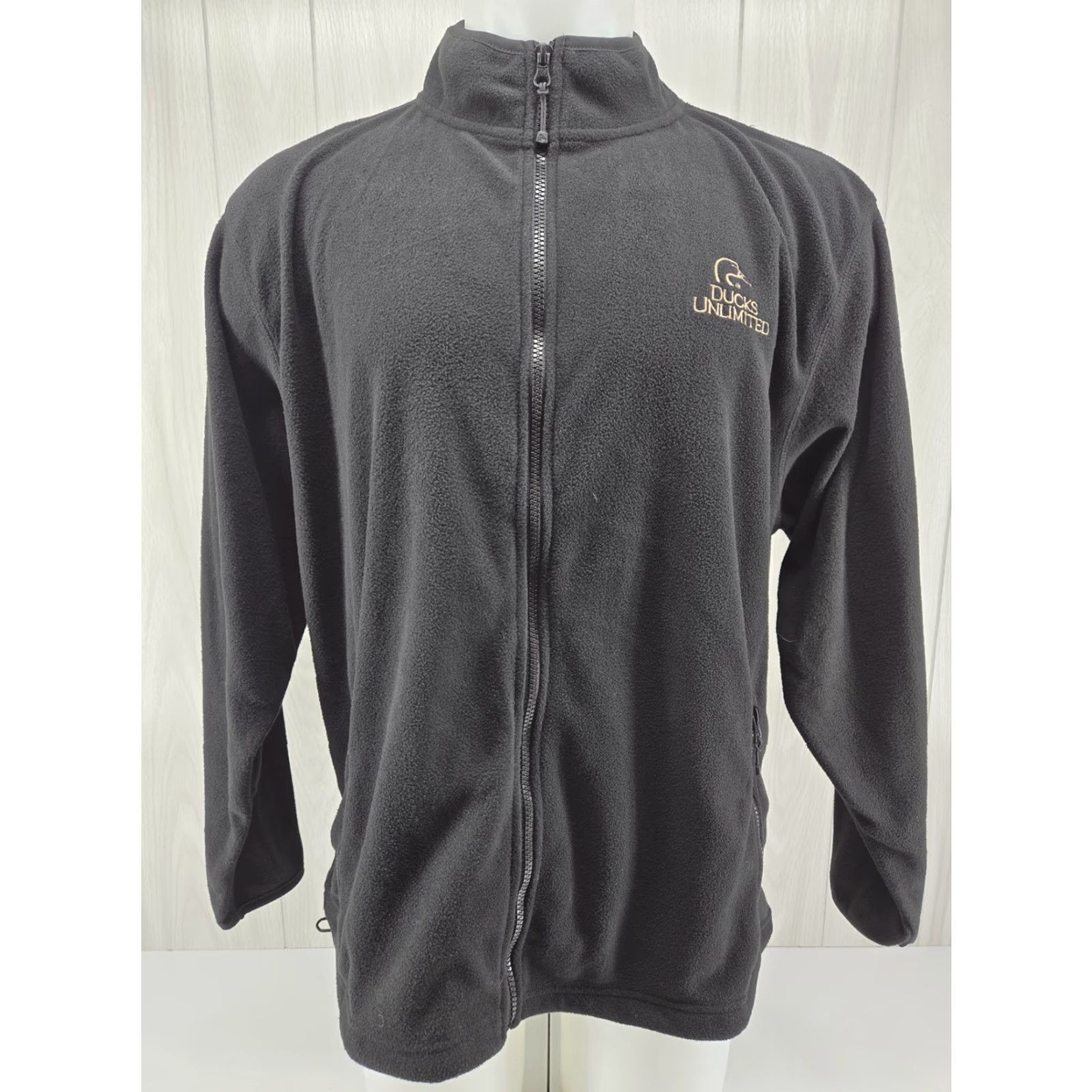 Vintage Ducks Unlimited Men's Fleece Jacket XL Black Full Zip Hunting Duck Size US XL / EU 56 / 4 - 2 Thumbnail