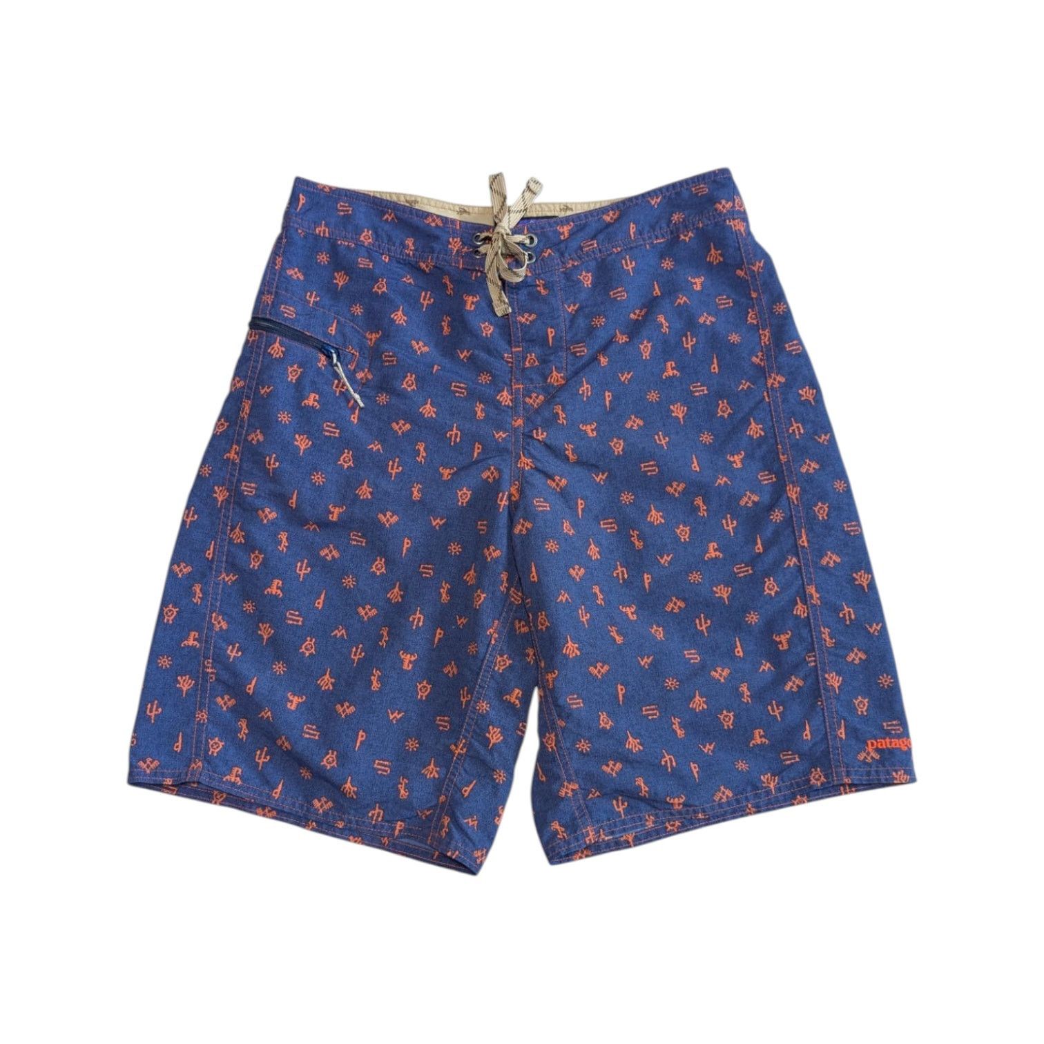 Patagonia Patagonia Printed Wavefarer Board Shorts Swim Trunks Blue 30 Size US 30 / EU 46 - 1 Thumbnail