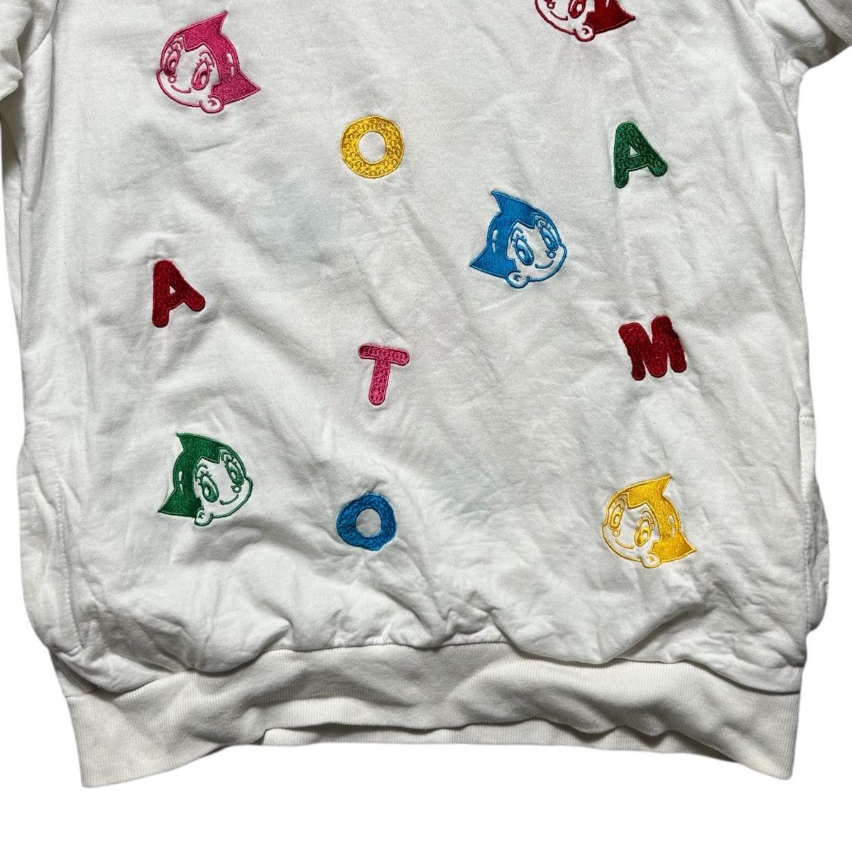 Anime Super Hero Atom Embroidery Logo Sweatshirt Size ONE SIZE - 4 Thumbnail