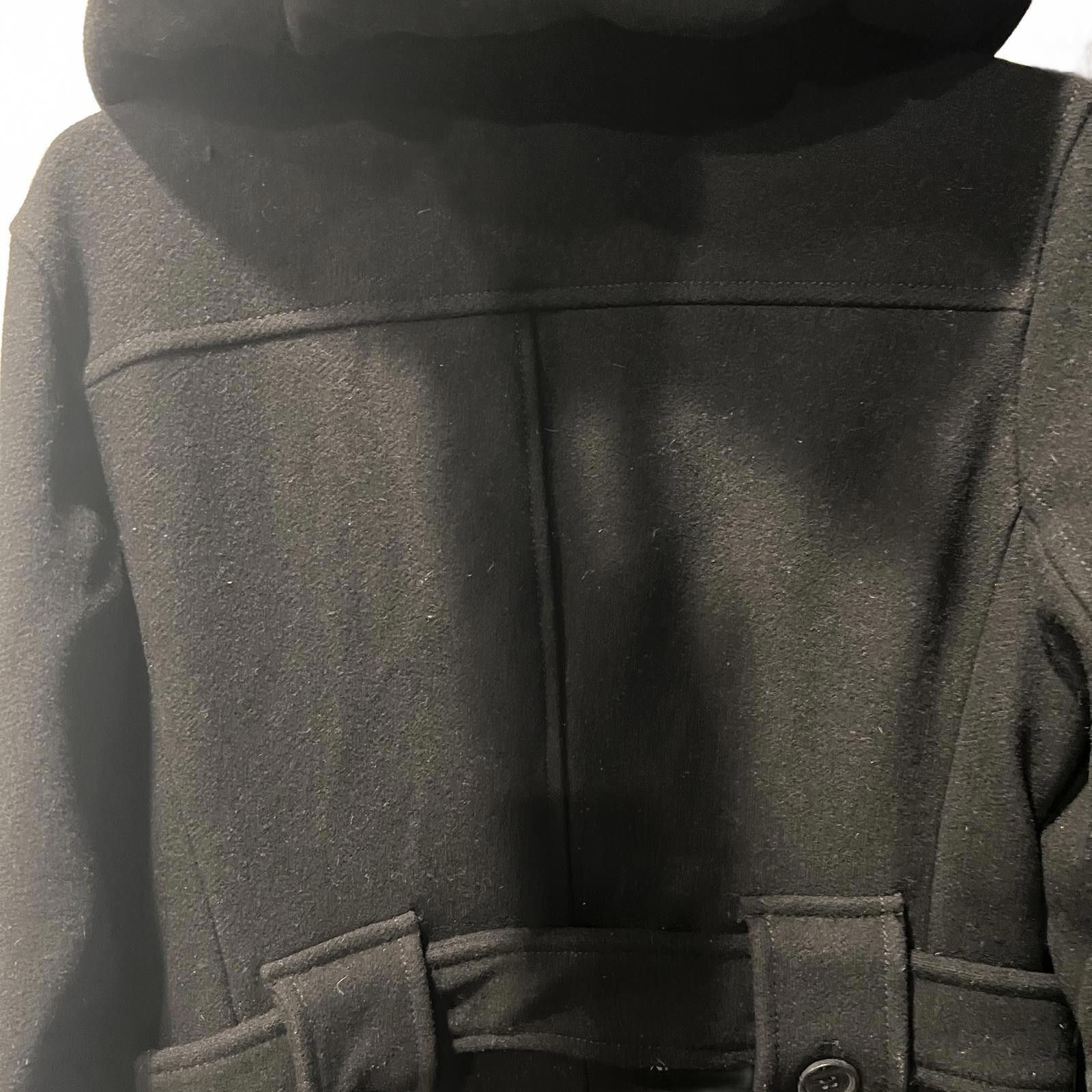 Gap GAP Women's Black Hooded Wool Blend Coat Size M / US 6-8 / IT 42-44 - 3 Thumbnail