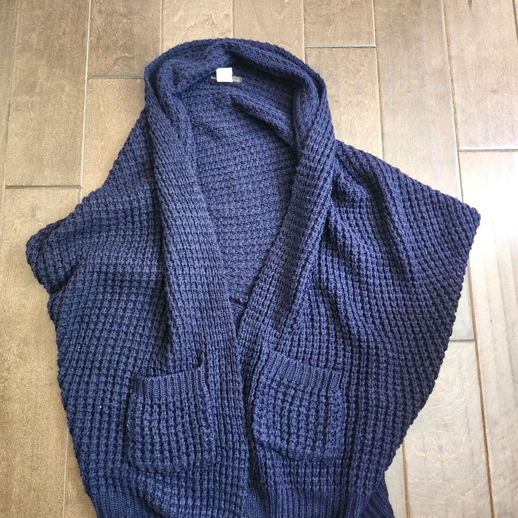 Celine Feline Women's Navy Blue Knit Open Front Sleeveless Cardigan - Size Small Size S / US 4 / IT 40 - 3 Thumbnail