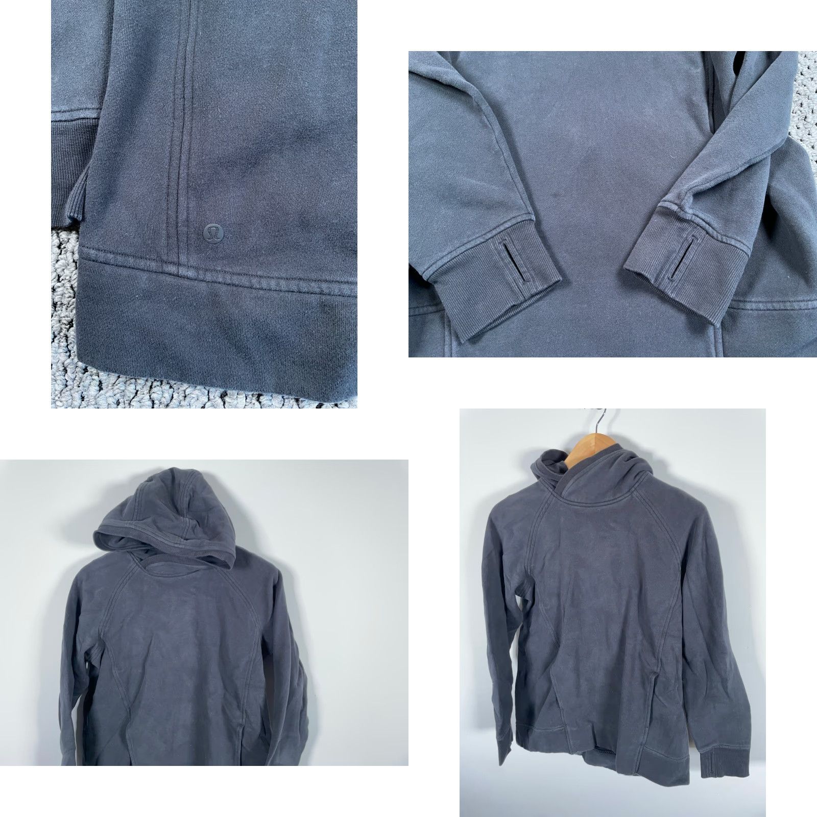 Lululemon Lululemon Scuba Hoodie Women's 10 Black Pullover Sweatshirt Pockets Mock Neck Activewear - Regular Fit, Fleece, Cotton-Blend, Vintage: No Size L / US 10 / IT 46 - 8 Thumbnail