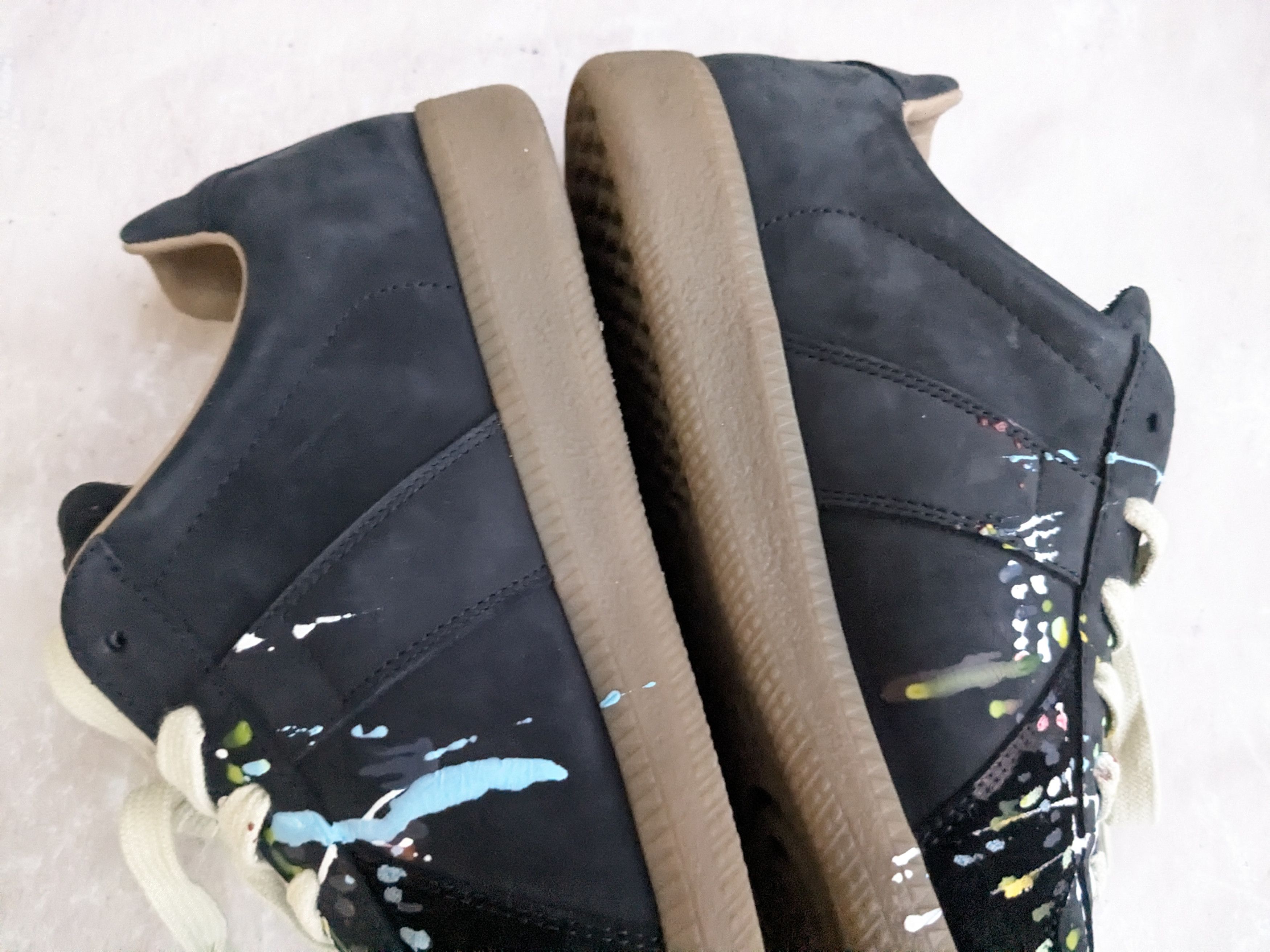 Maison Margiela Maison Margiela GAT Replica Paint Splatter Black 8 41 Low Size US 8 / EU 41 - 15 Thumbnail