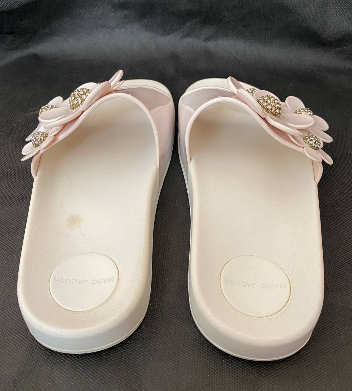Marc Jacobs Marc Jacobs Daisy Pave Aqua Slide Size 38 Size US 8 / IT 38 - 6 Thumbnail