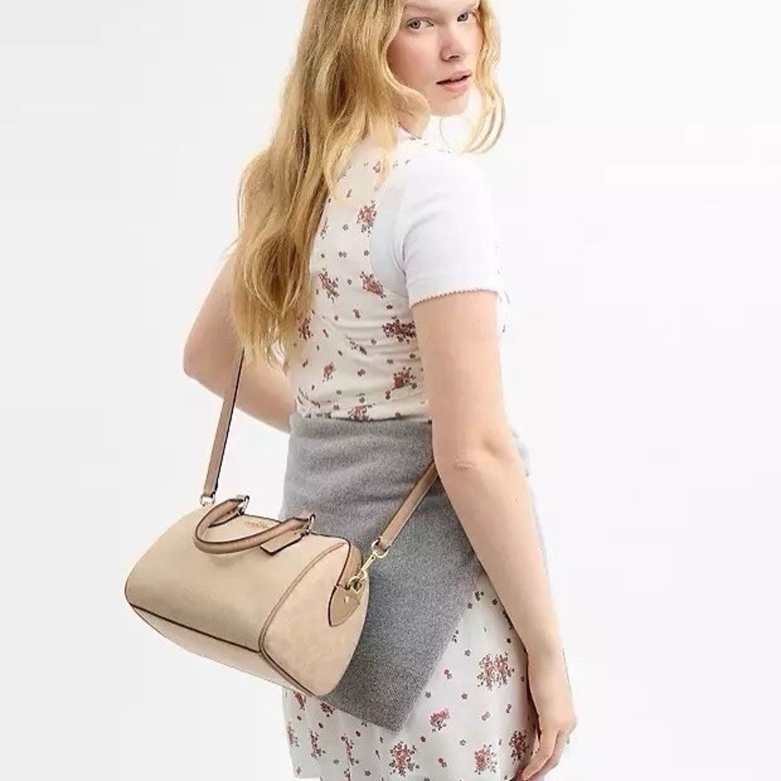 Coach NWT COACH Rowan Satchel Bag Block Dark Natural Multi CAK58 Size ONE SIZE - 6 Thumbnail