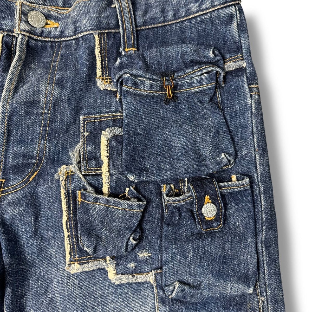 Issey Miyake Sunao Kuwahara Issey Miyake Multi Pocket Denim Short Size US 32 / EU 48 - 5 Thumbnail