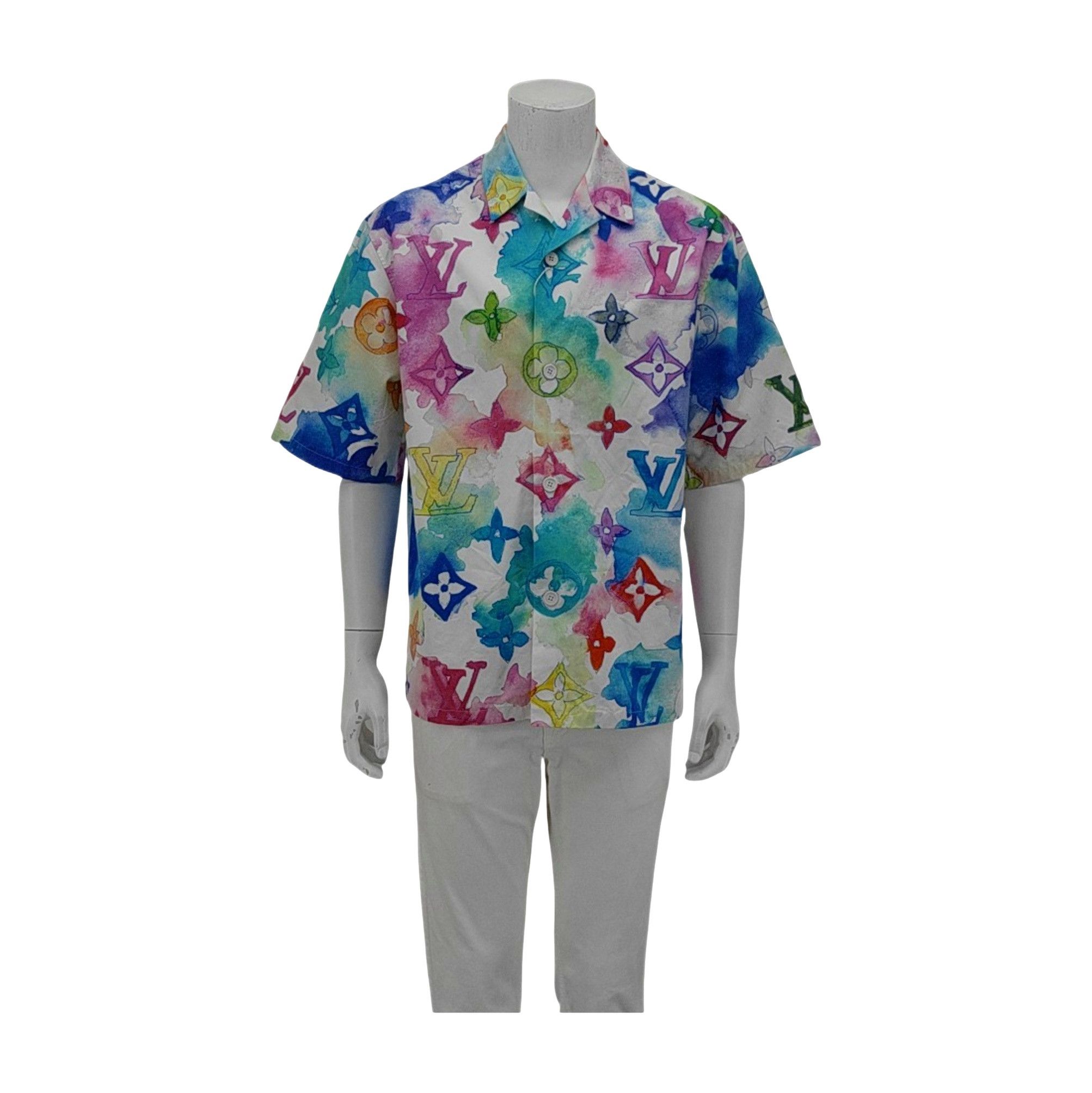 Louis Vuitton Louis Vuitton Watercolor Monogram Shirt Size M Size US M / EU 48-50 / 2 - 1 Thumbnail