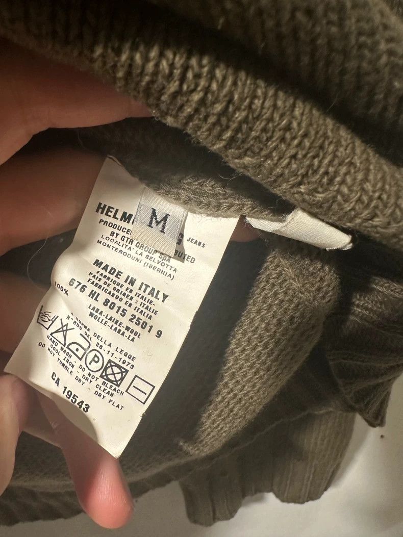 Helmut Lang HELMUT LANG Olive green kangaroo pouchy sweater Size US M / EU 48-50 / 2 - 3 Thumbnail