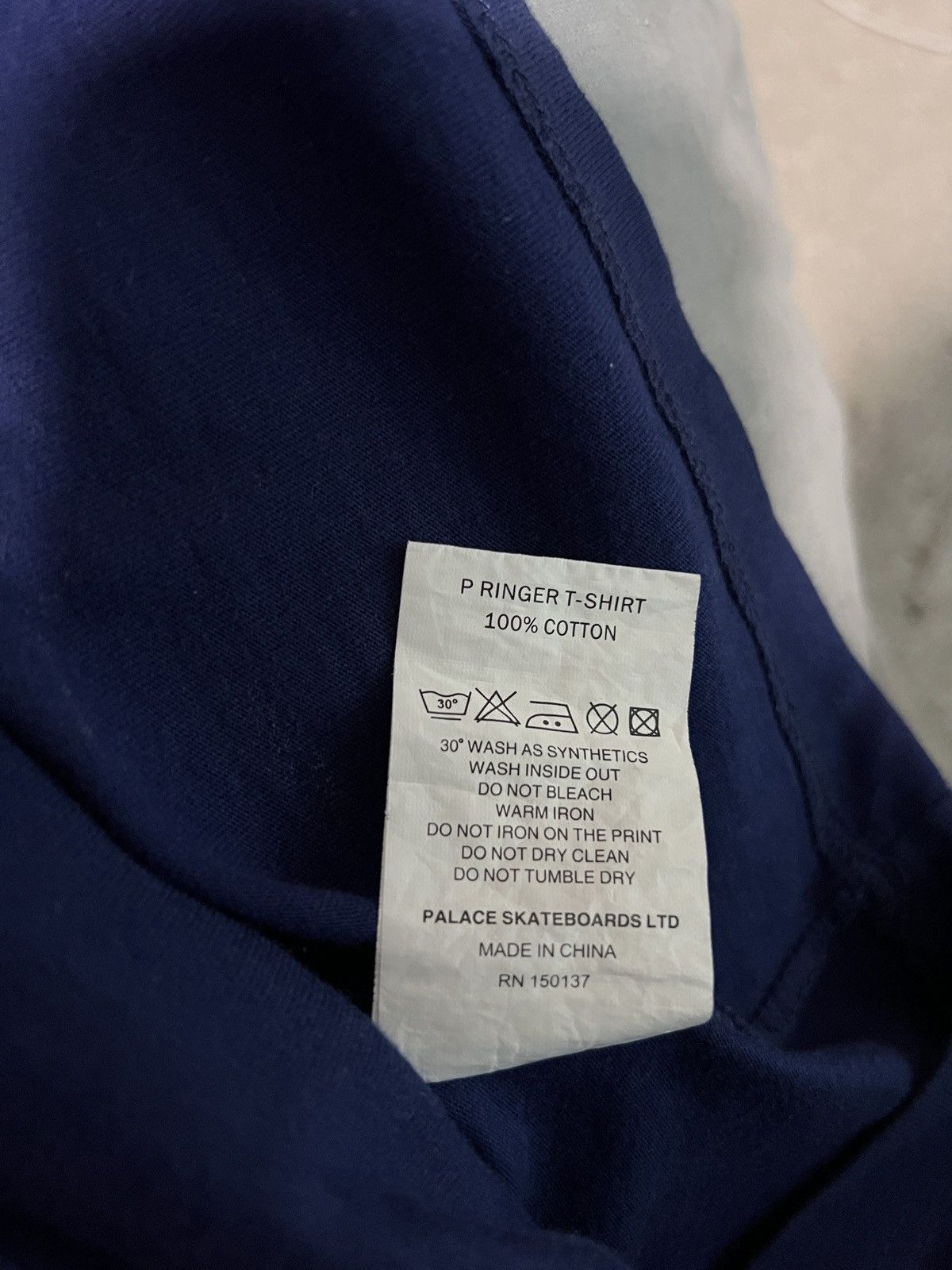 Palace Palace P Ringer T-shirt Navy (XL) Size US XL / EU 56 / 4 - 4 Thumbnail