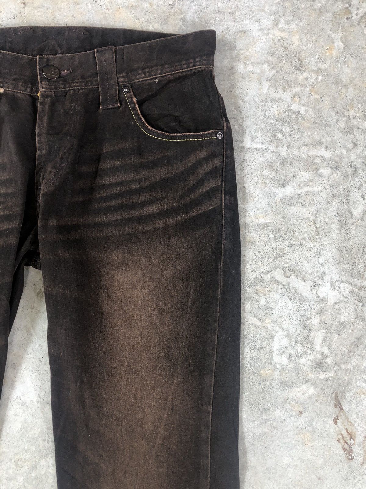 Lee Japanese Lee Flared Jeans Distressed Jeans Suede Size US 32 / EU 48 - 5 Thumbnail