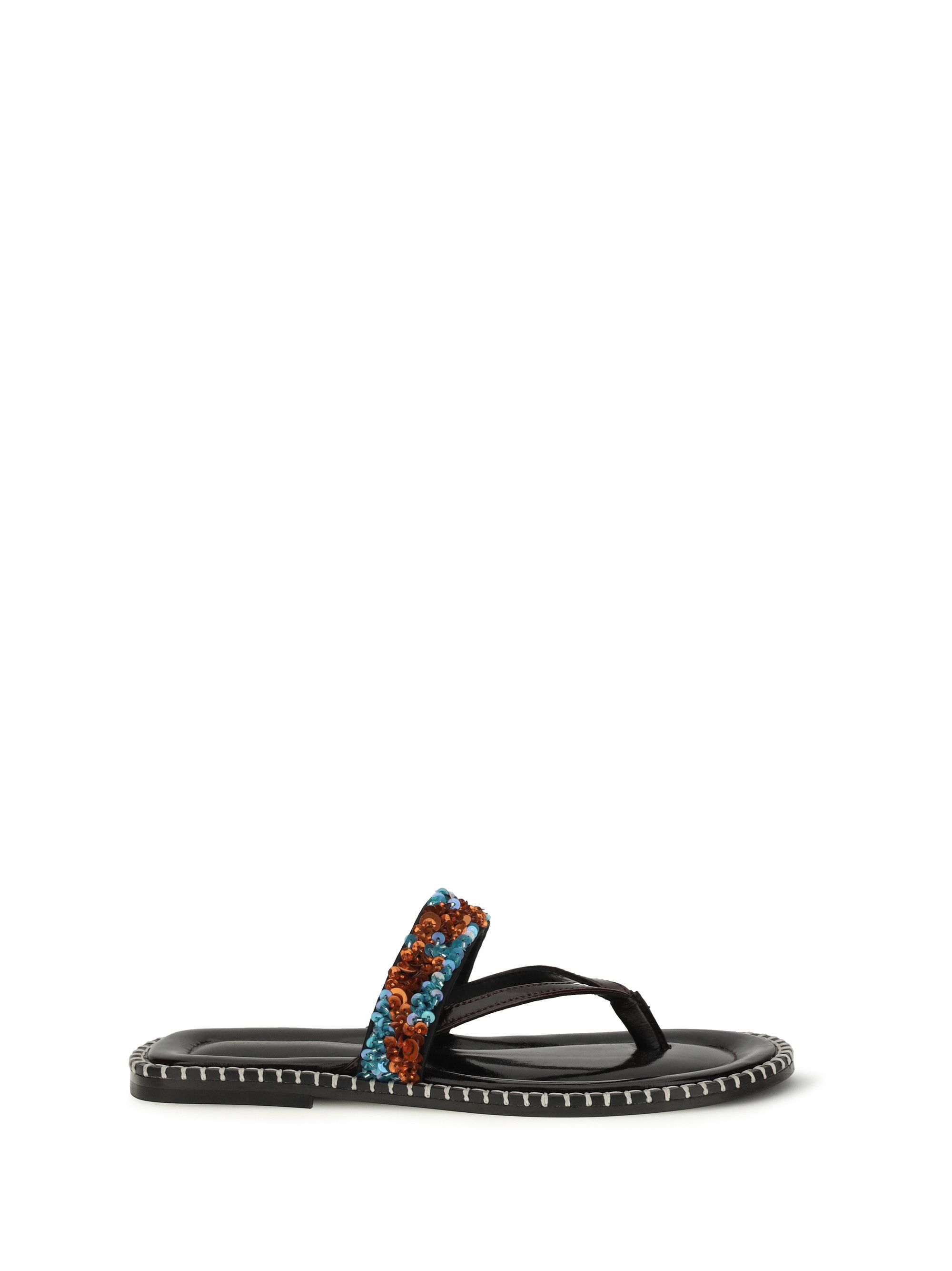 Dries Van Noten Slip-on leather Sandals with sequins Size US 6.5 / IT 36.5 - 1 Thumbnail