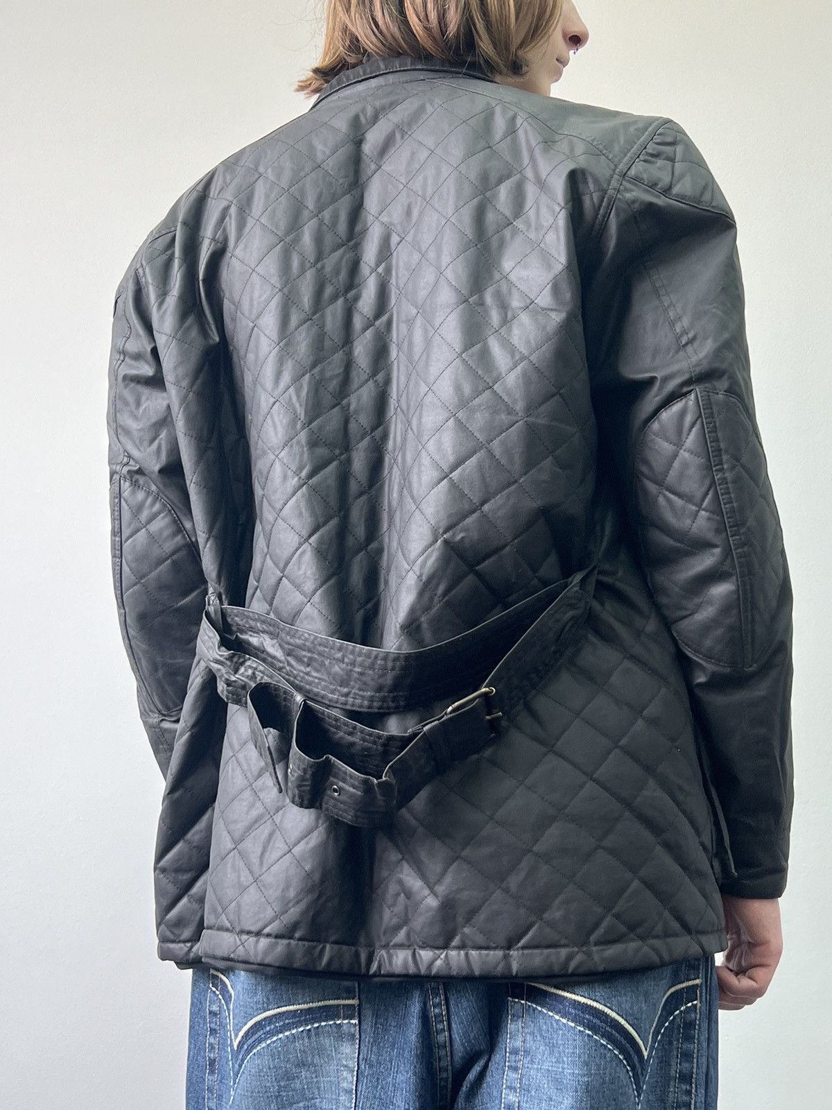 Belstaff × Vintage Vintage Belstaff quilted Wax Motorcycle jacket Size US L / EU 52-54 / 3 - 3 Thumbnail