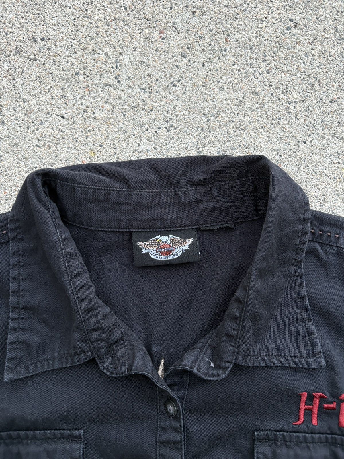 Affliction × Harley Davidson × Roar 2000s Harley Davidson Affliction-Like L/S Button Up Size M Size M / US 6-8 / IT 42-44 - 3 Thumbnail