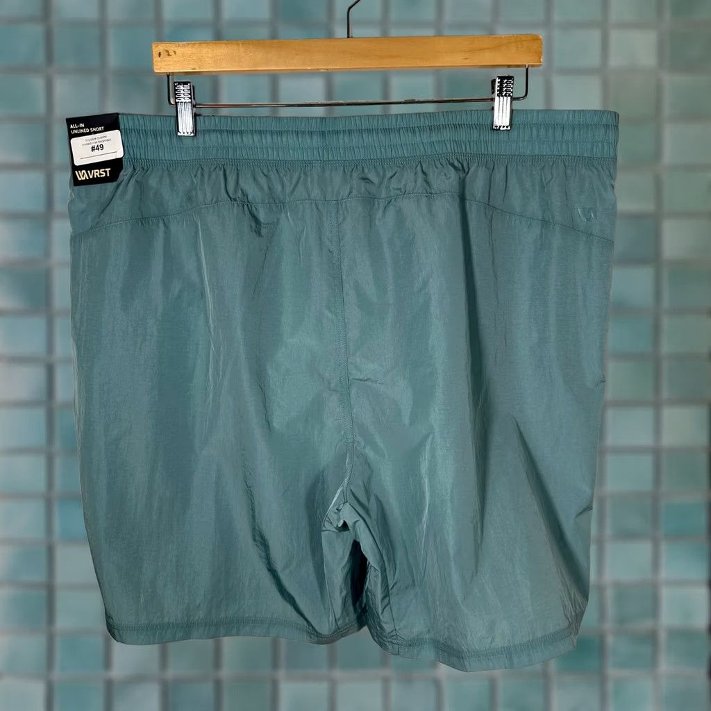 Vintage VRST Mens All-In Unlined Short XXL Teal Blue Nylon Athletic Gym Shorts NEW Size US 39 - 1 Thumbnail