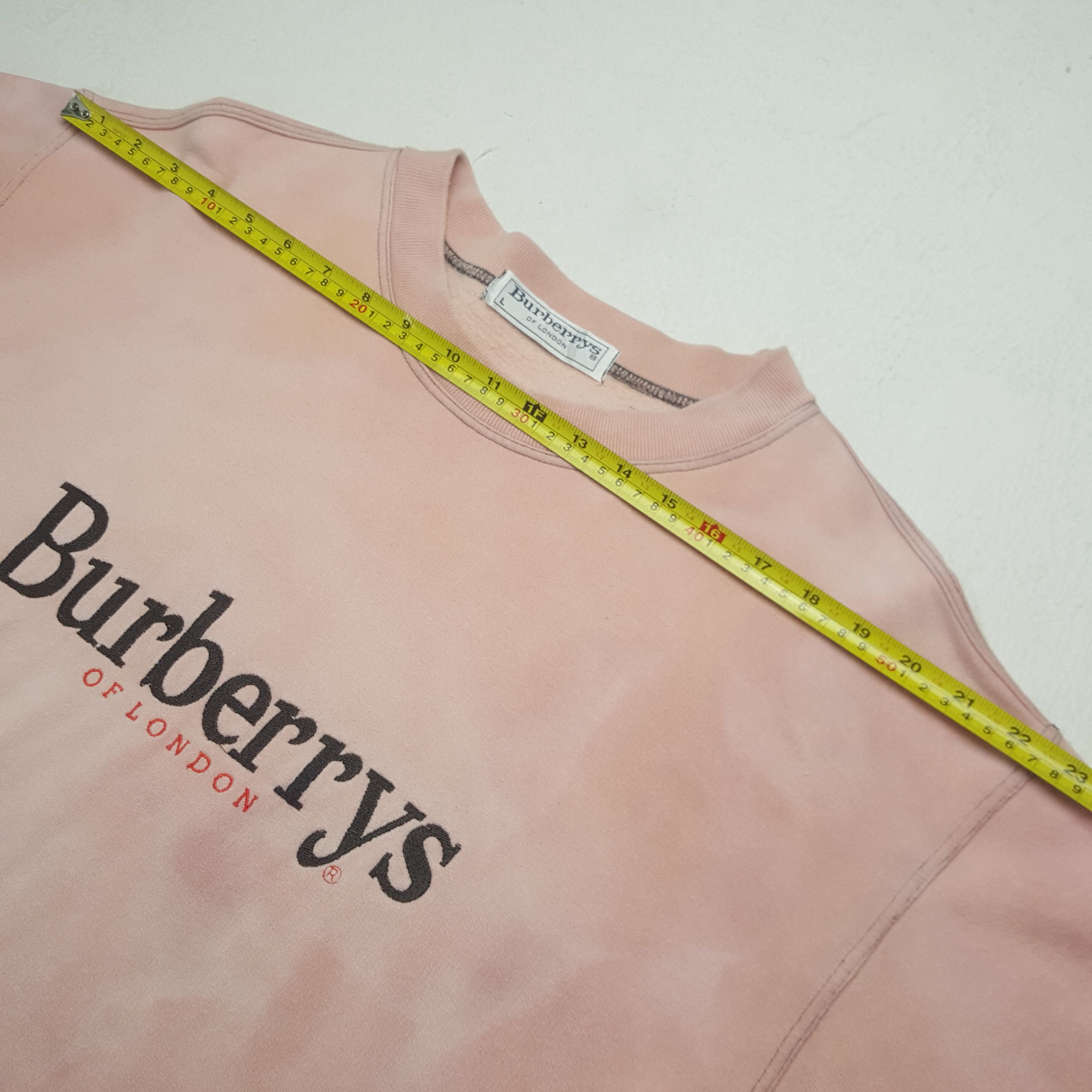 Burberry × Vintage Vintage Burberrys Acid Wash Embroidered Logo Sweatshirt Size US M / EU 48-50 / 2 - 5 Thumbnail