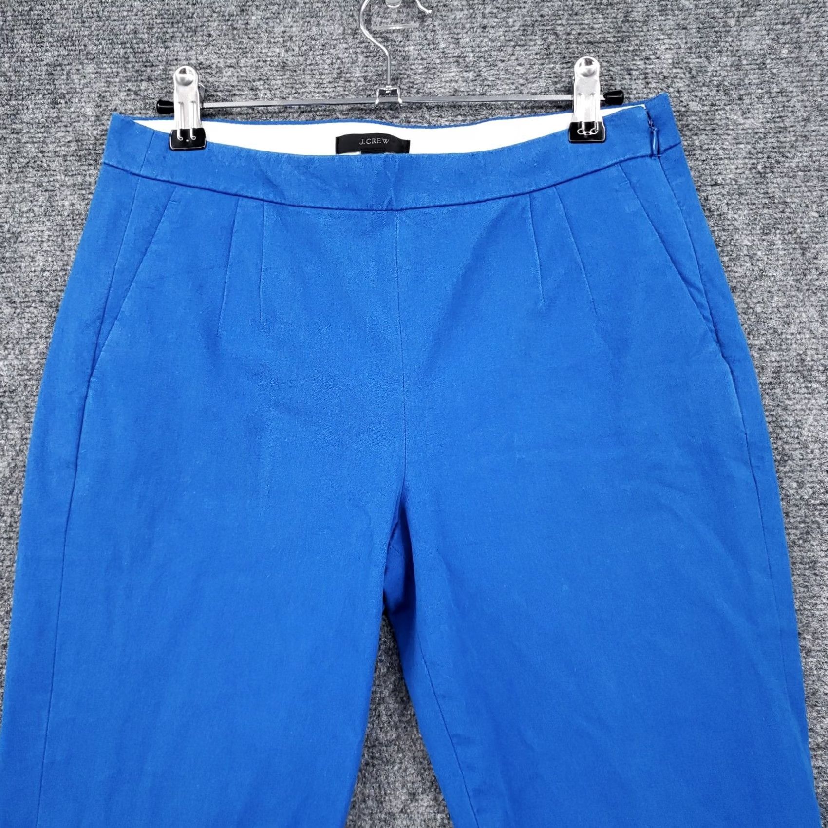 J.Crew J Crew Pants Womens Blue 2 Bi Stretch Cotton Ankle Mid Rise Straight Leg Size 26" / US 2 / IT 38 - 3 Thumbnail