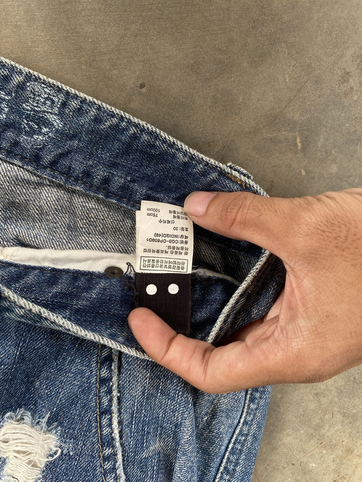 14th Addiction × If Six Was Nine × Japanese Brand Distress Codes Combine Pants Denim like if6was9 Size US 30 / EU 46 - 5 Thumbnail